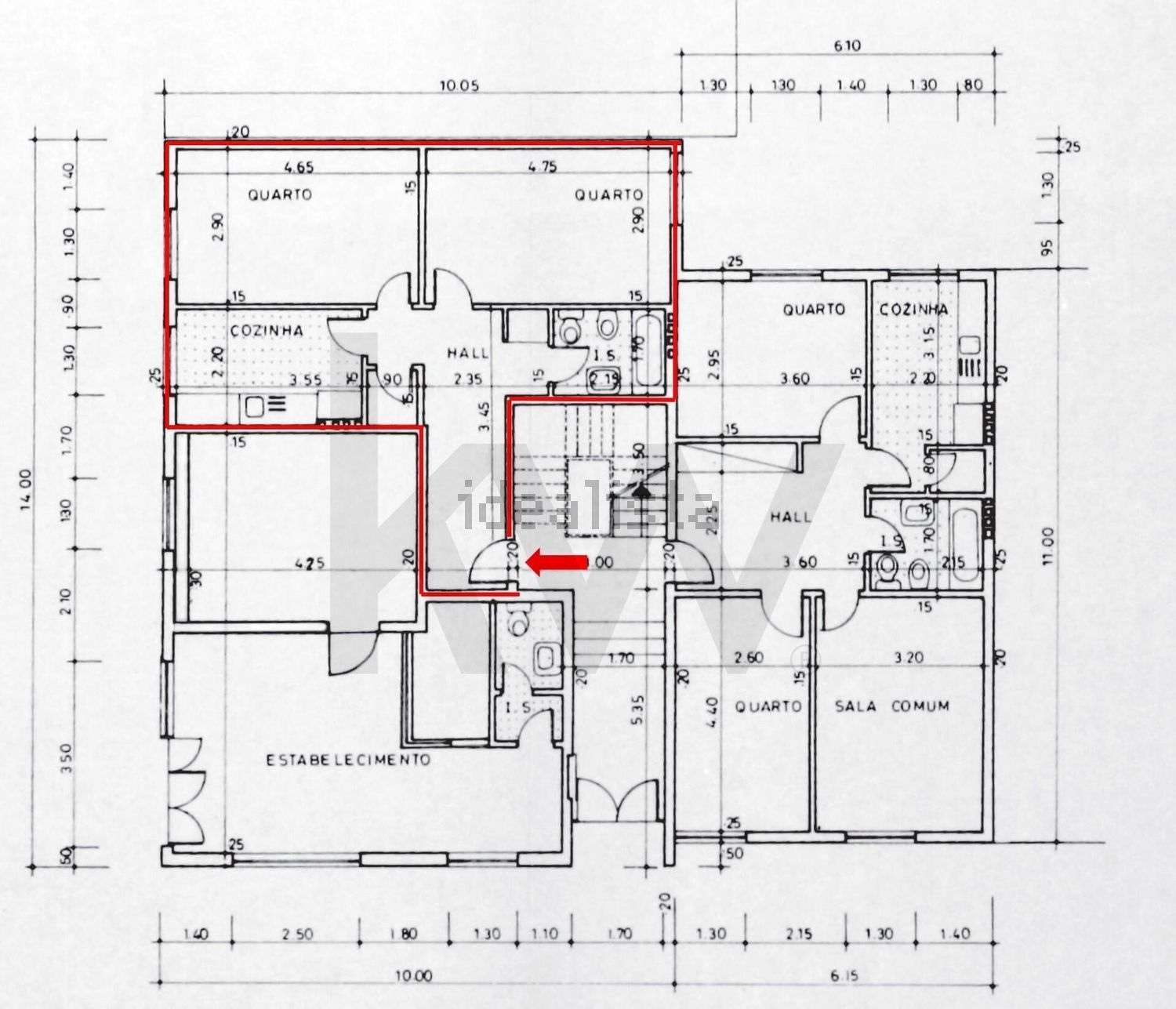 公寓 t1出售Azinhaga Cerrado das Oliveiras s/n - 平面图