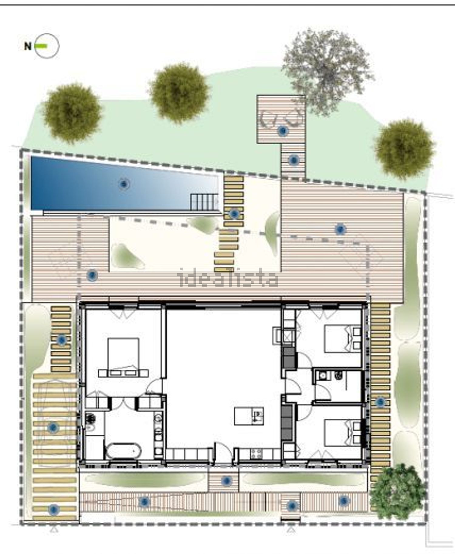 出租小楼房或独栋别墅在Largo do Canal - 平面图