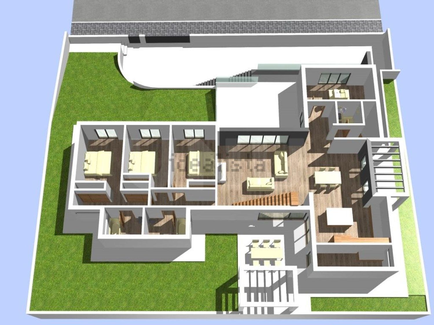 小楼房或独栋别墅出售在Rua da Estrada Militar - 平面图