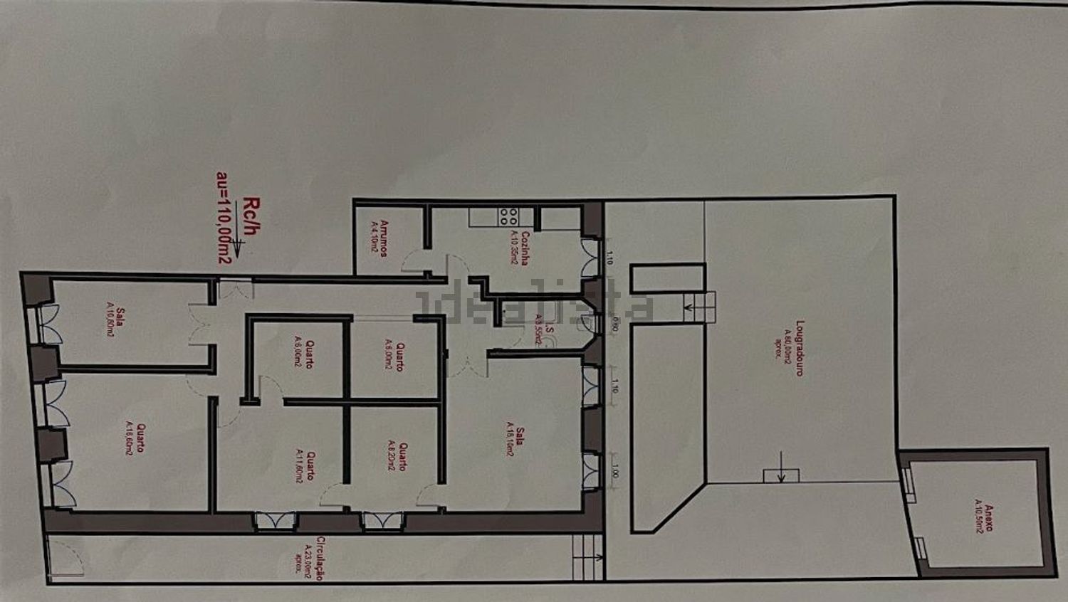 公寓 t5出售在Rua do Conde de Redondo - 平面图