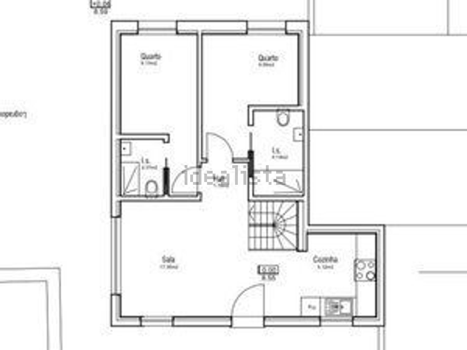 双拼别墅出售在Comporta - 平面图