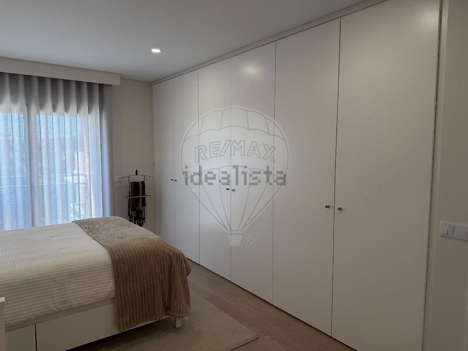 出租公寓 t1在Rua José Leiria Fernandes - 卧室