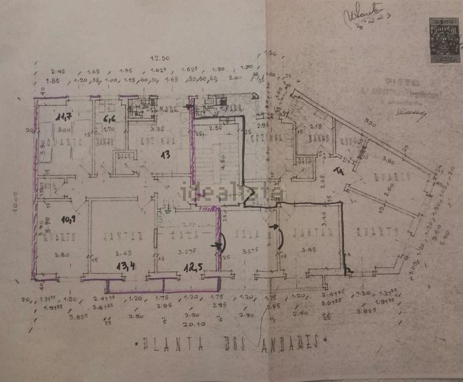 出租公寓 t2在Travessa da Conceição à Lapa, 28 - 平面图