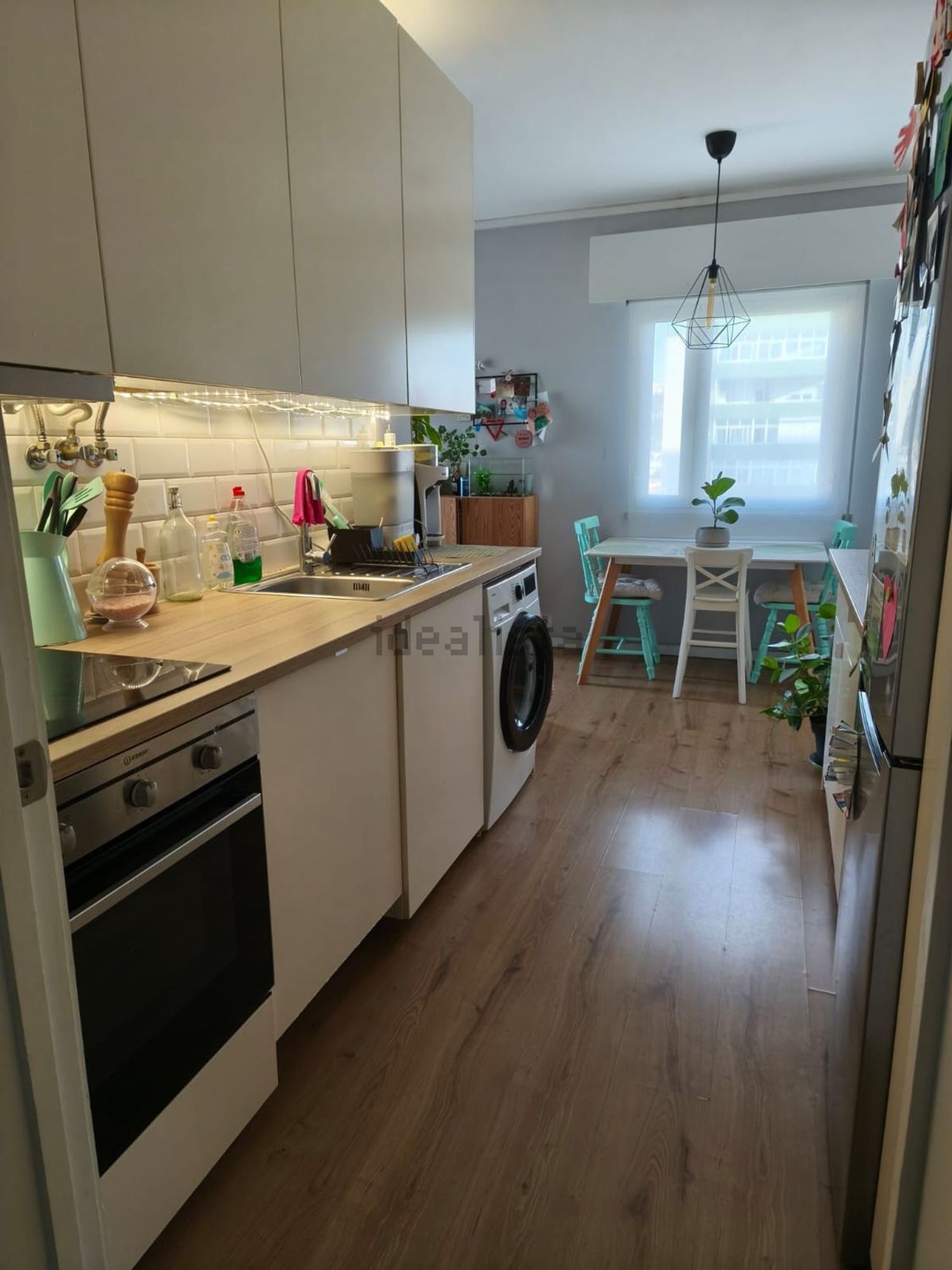 出租公寓 t2在Praça Duque de Cadaval, 2 - 厨房