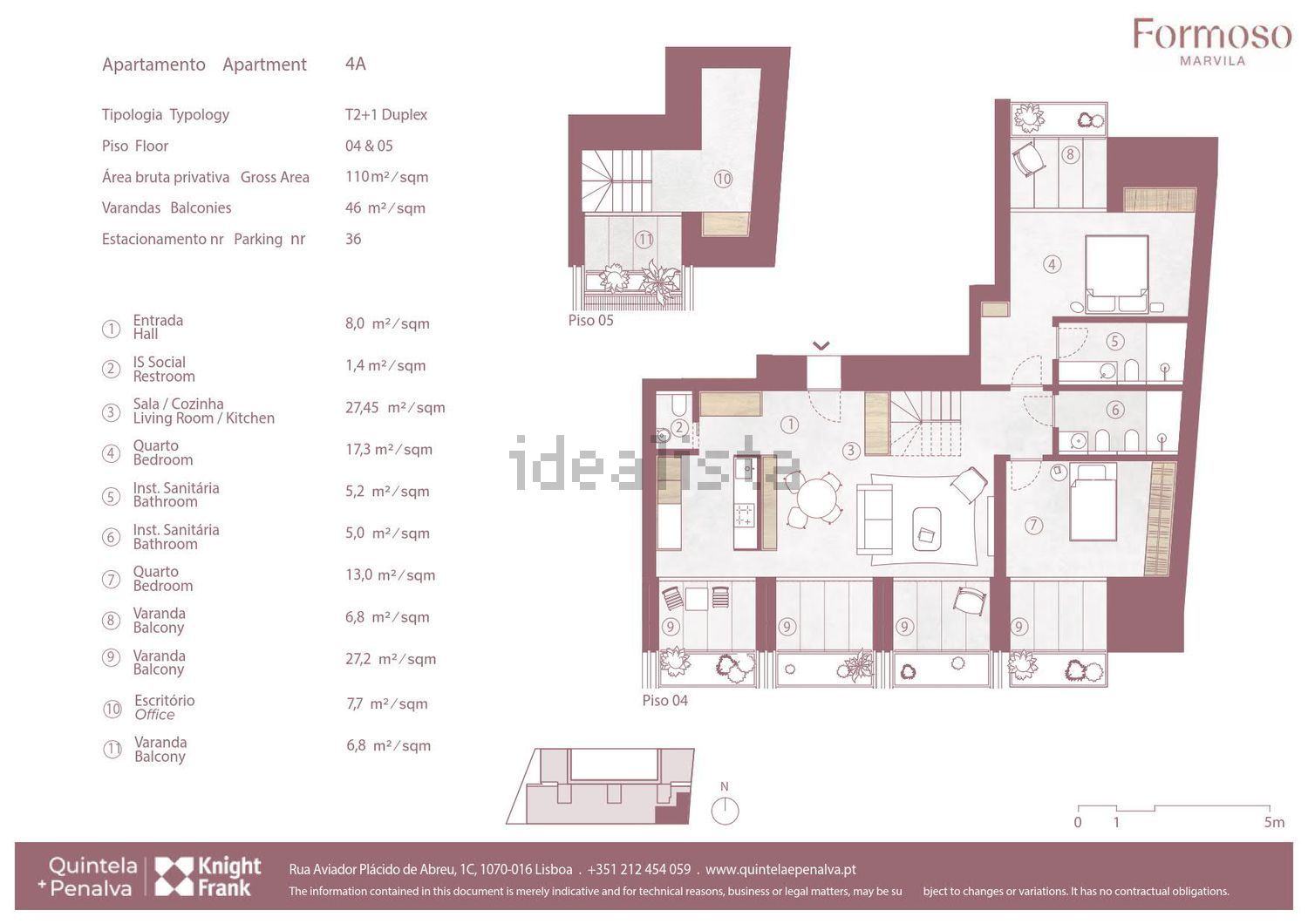 复式公寓出售在Marvila - 平面图
