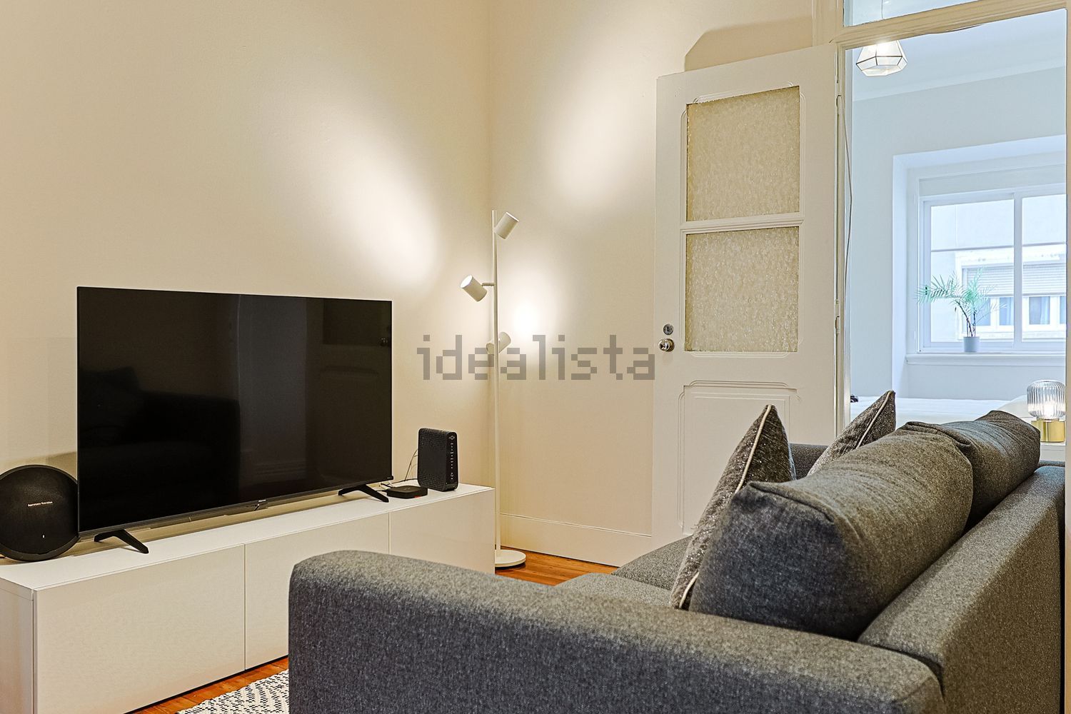 出租公寓 t1在Rua Martins Sarmento - 客厅