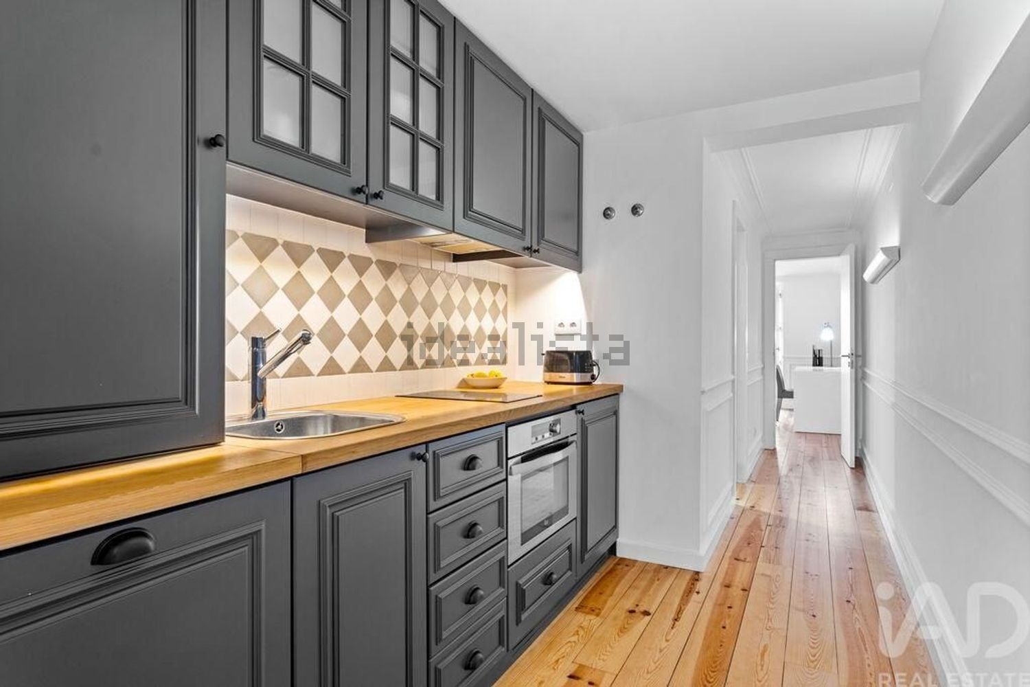 出租公寓 t1在Príncipe Real - São Bento - 厨房