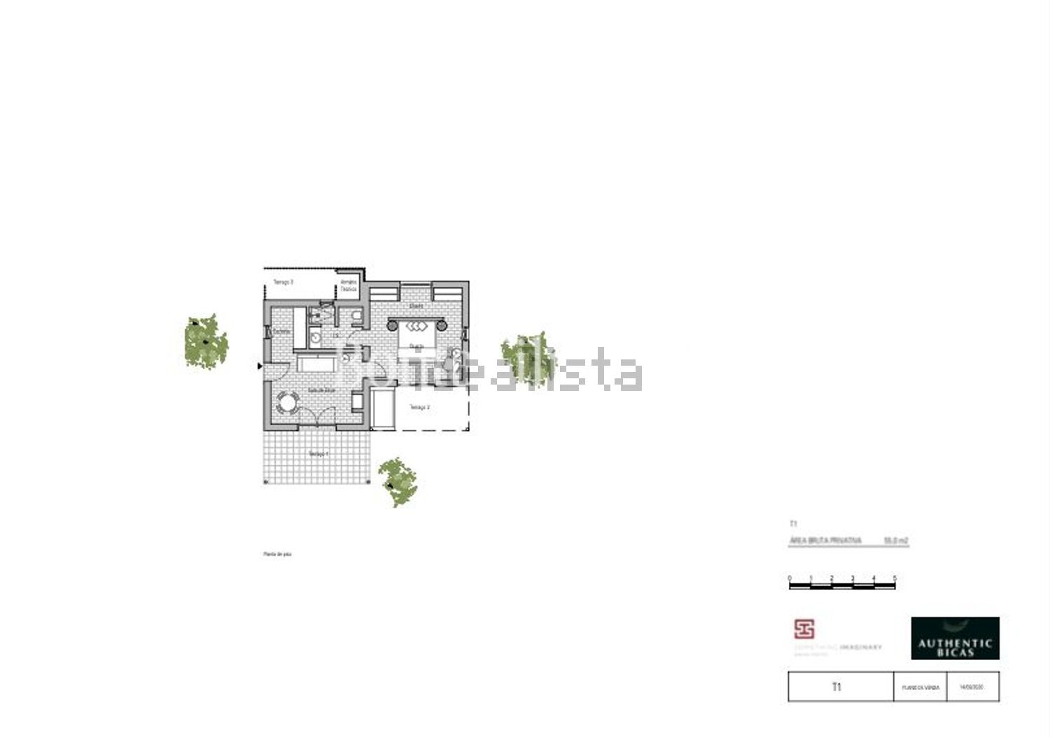 小楼房或独栋别墅出售N261-1, Estrada das Bicas - Authentic Bicas - 平面图