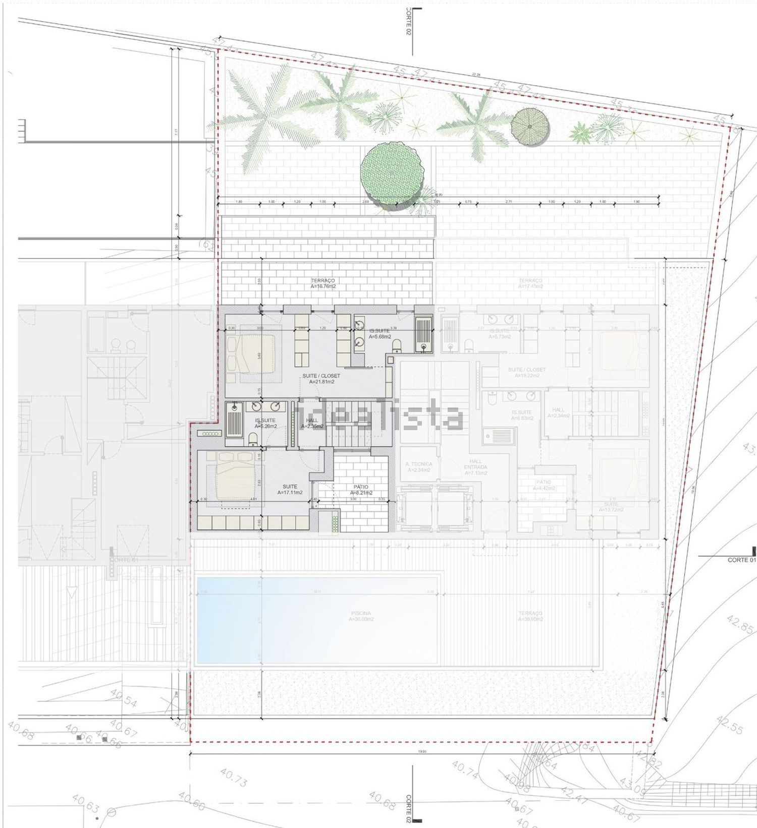复式公寓出售在Rua Manuel Francisco Soromenho, 25 - 平面图