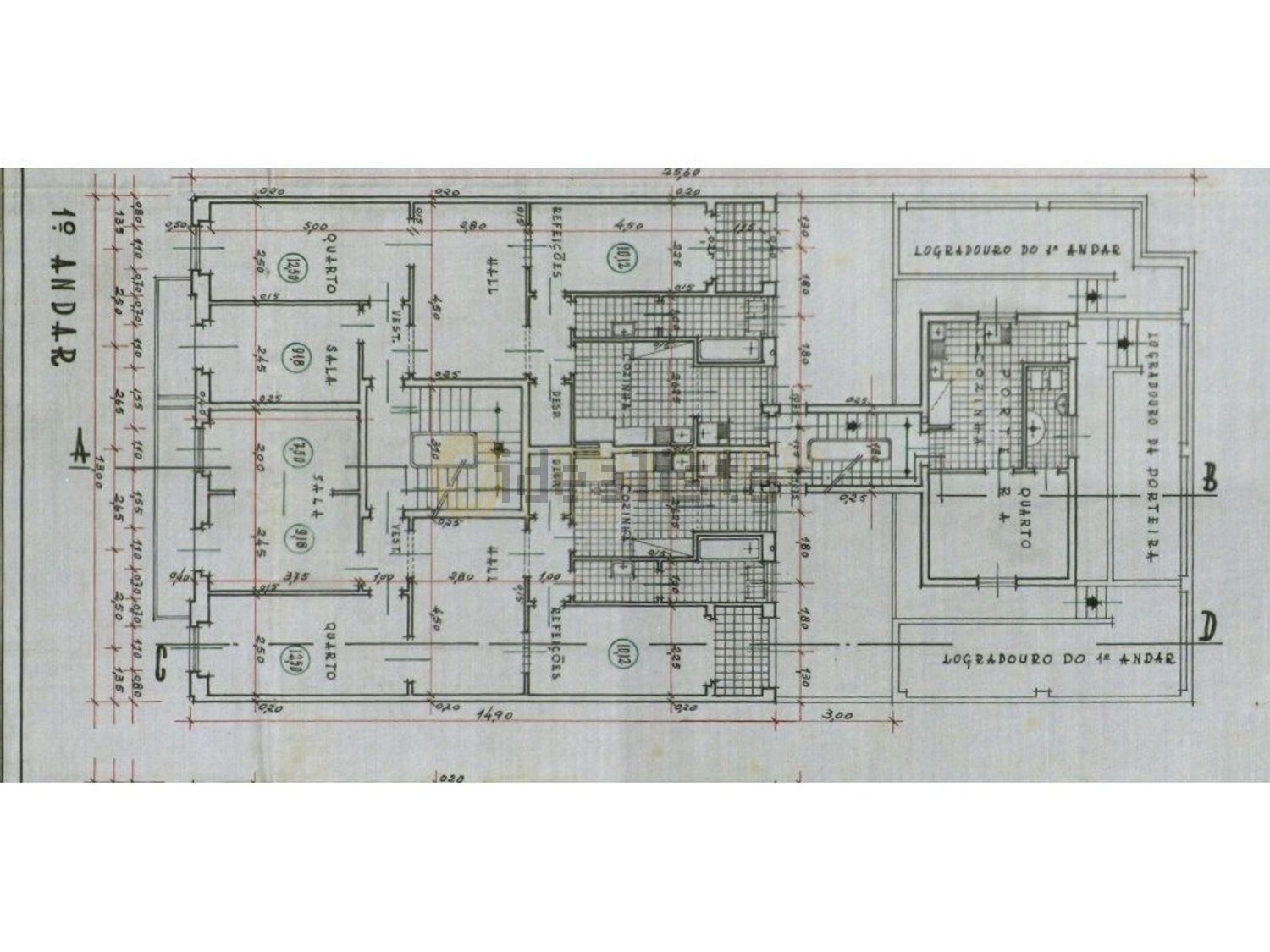 公寓 t3出售在Estrada de Benfica - 平面图