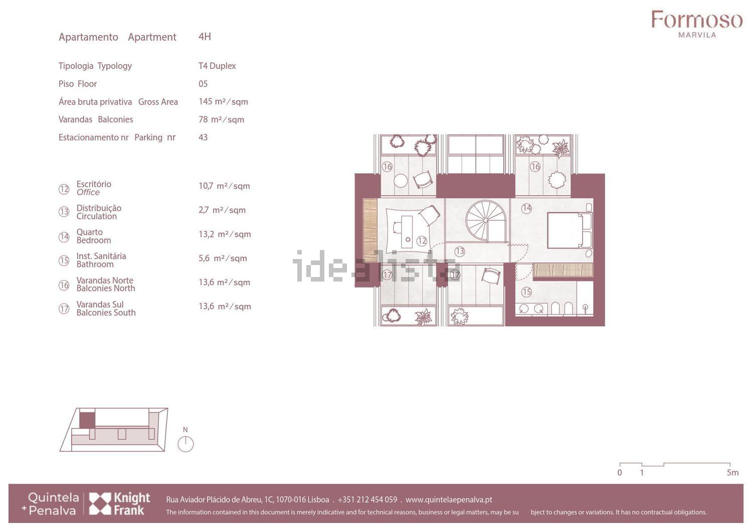 复式公寓出售在Marvila - 平面图