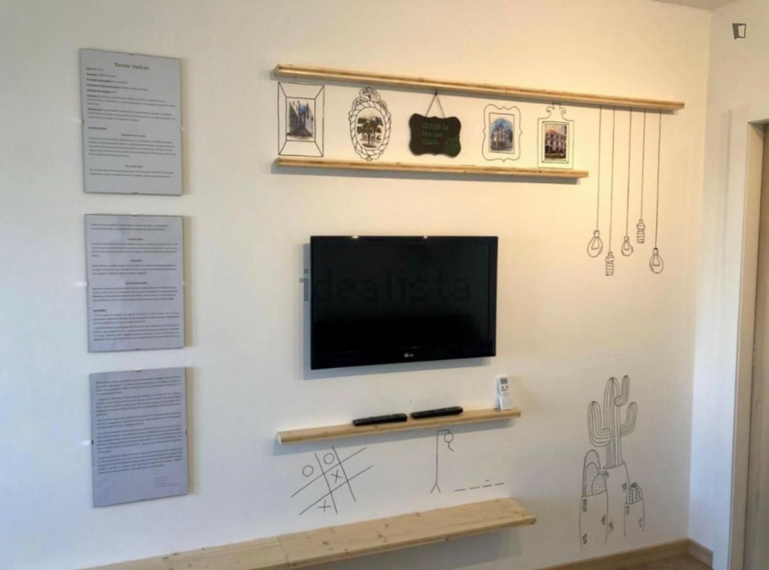 出租公寓 t1在Rua Henriques Nogueira - 客厅