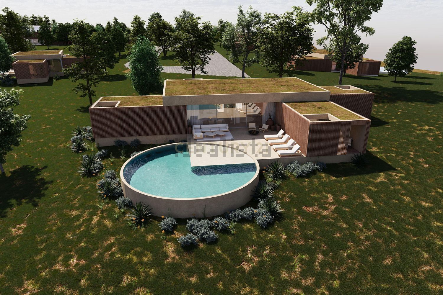 小楼房或独栋别墅出售在Estrada da Boa Vista - 游泳池