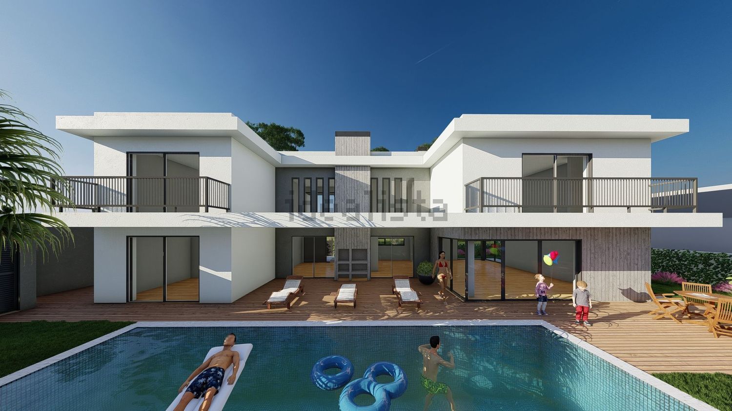 小楼房或独栋别墅出售Vila Nogueira de Azeitao, 19 - 游泳池