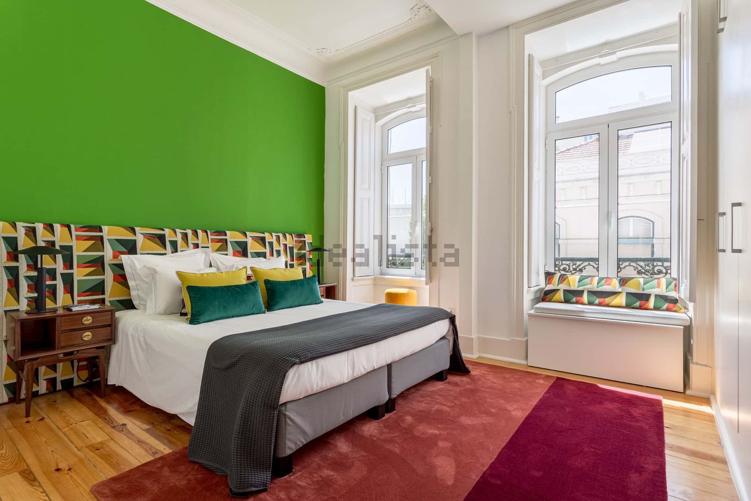 出租公寓 t2在Rua da Voz do Operário, 50 - 卧室