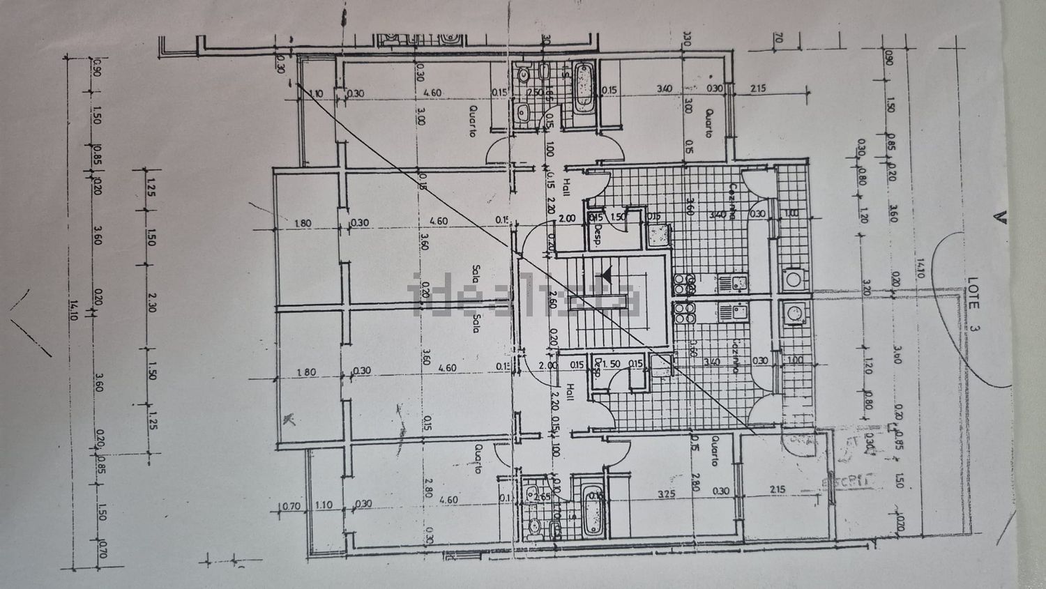 公寓 t2出售在Avenida Costa Azul - 平面图