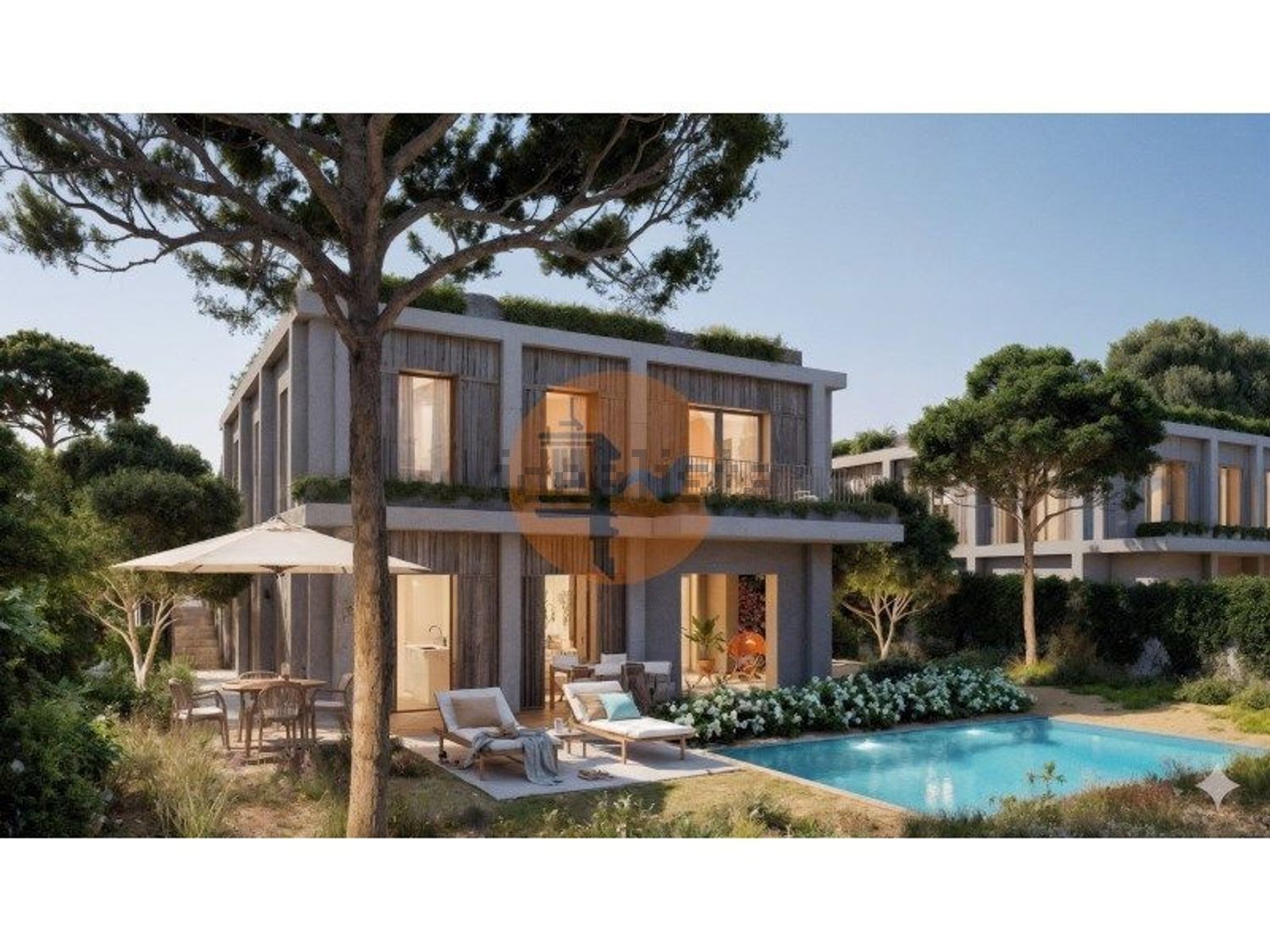 小楼房或独栋别墅出售在Caparica e Trafaria - 游泳池