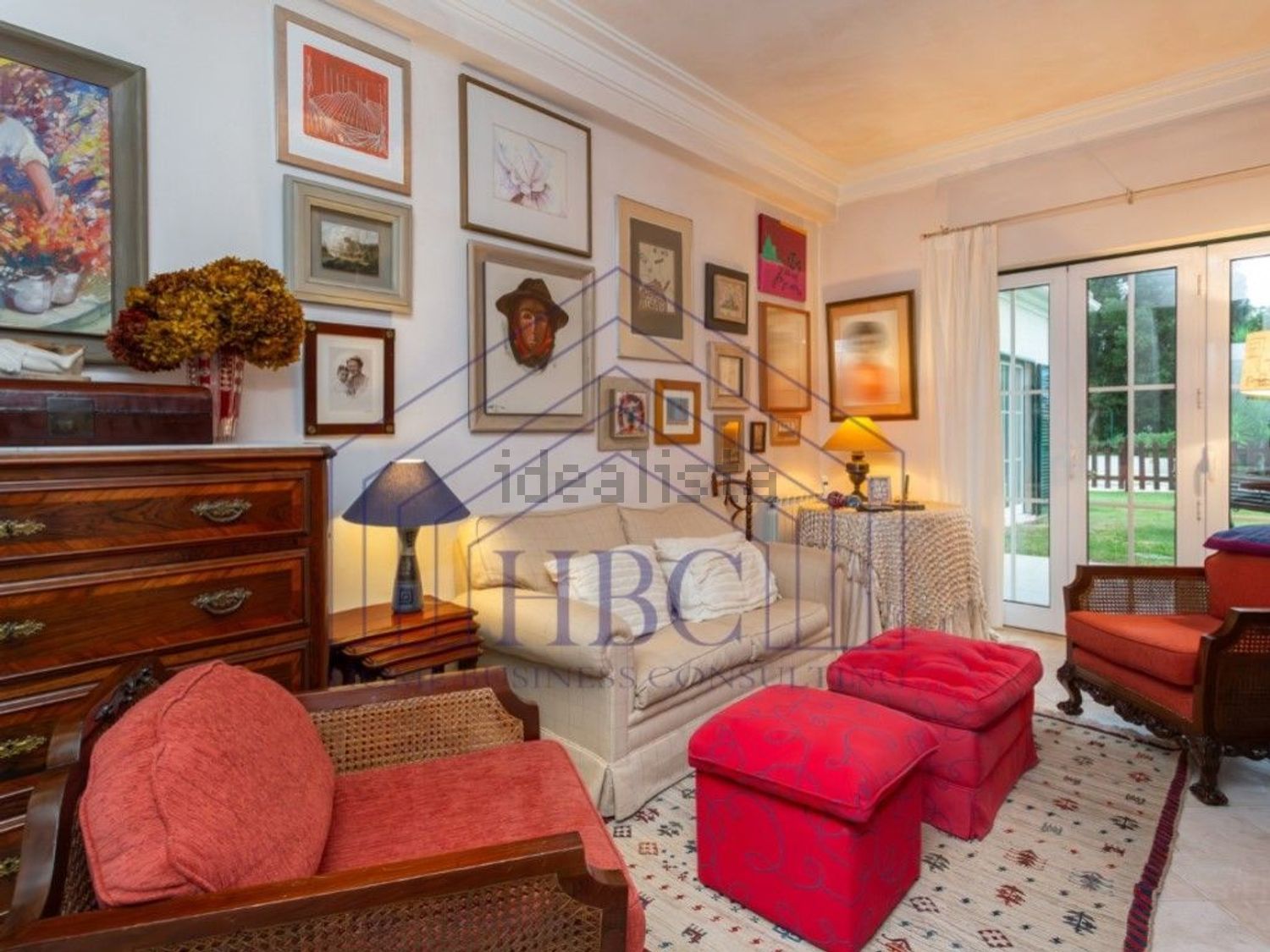 出租小楼房或独栋别墅在Beloura - Penha Longa - 客厅