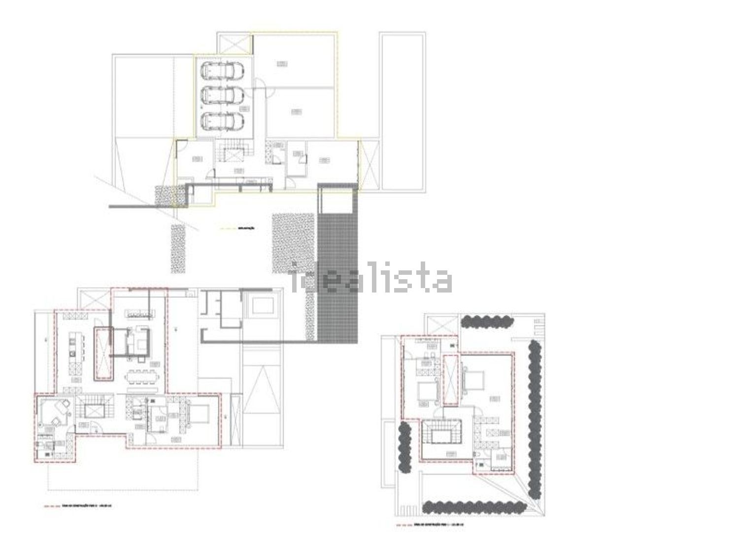 小楼房或独栋别墅出售在Herdade da Aroeira - 平面图