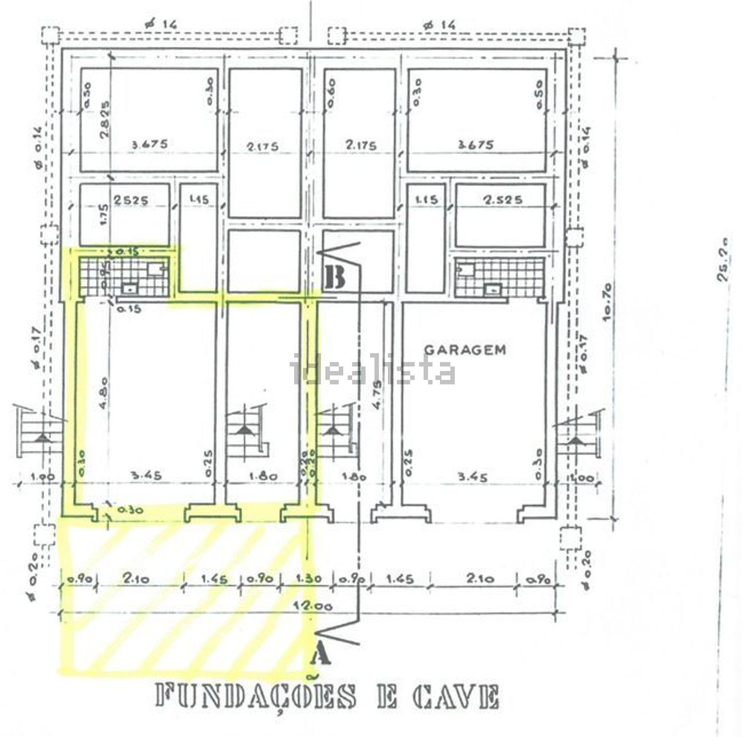 公寓 t2出售在Rua Infanta Dona Maria - 平面图