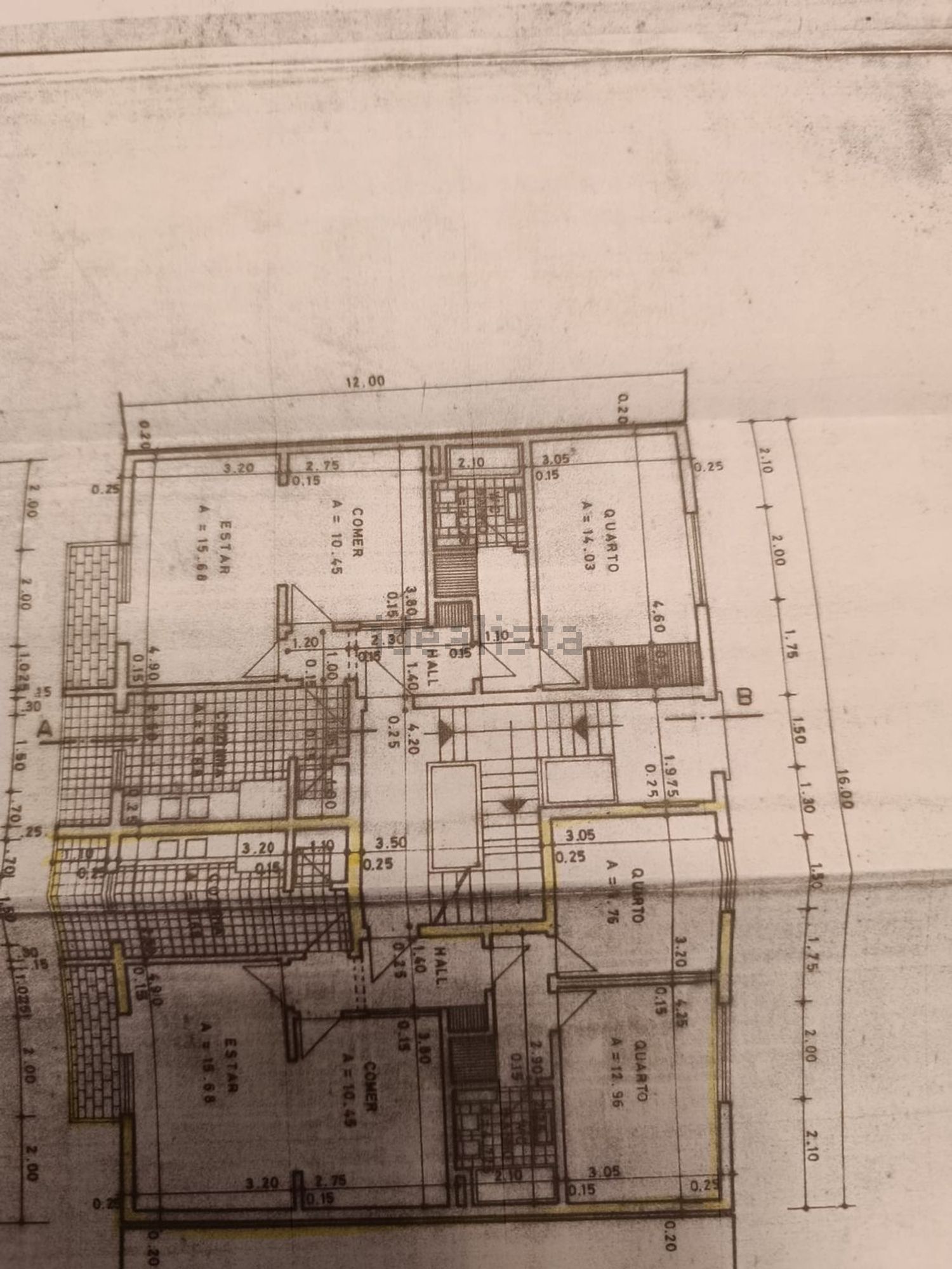 公寓 t2出售在Rua Camilo Castelo Branco - 平面图