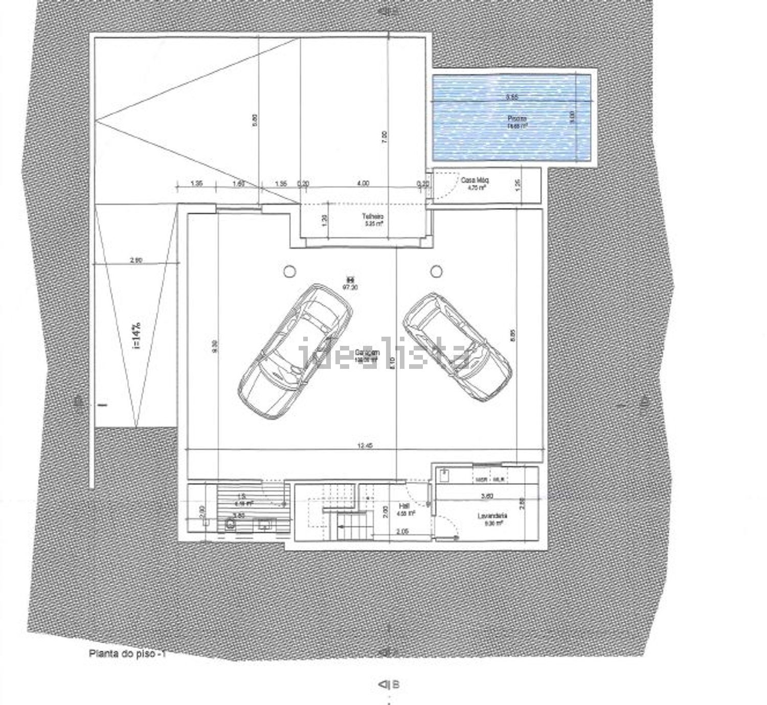 小楼房或独栋别墅出售在Travessa do Mar - 平面图