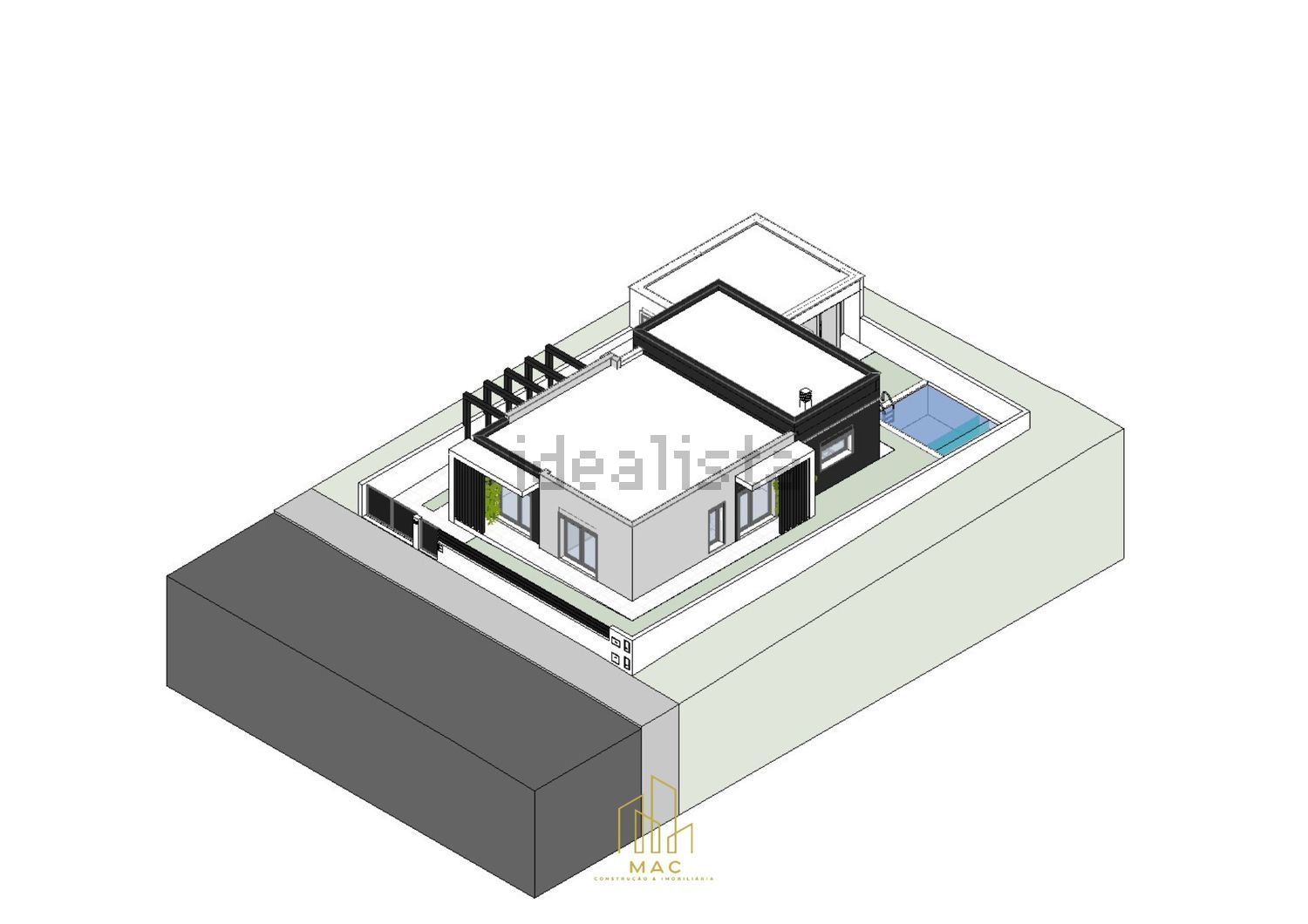 小楼房或独栋别墅出售在Pinhal do General - 平面图