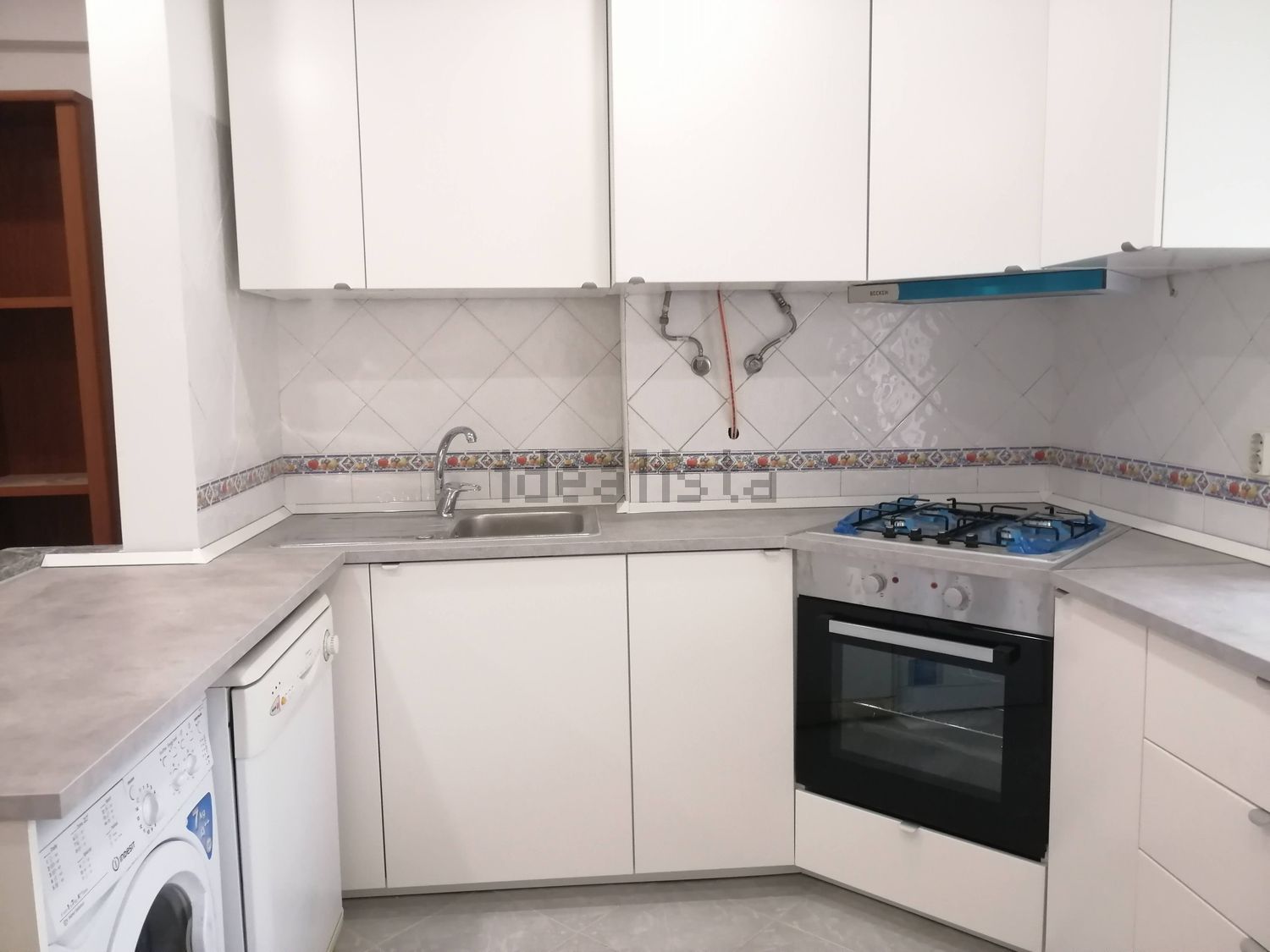 出租公寓 t1在Rua Correia Teles, 1 - 厨房