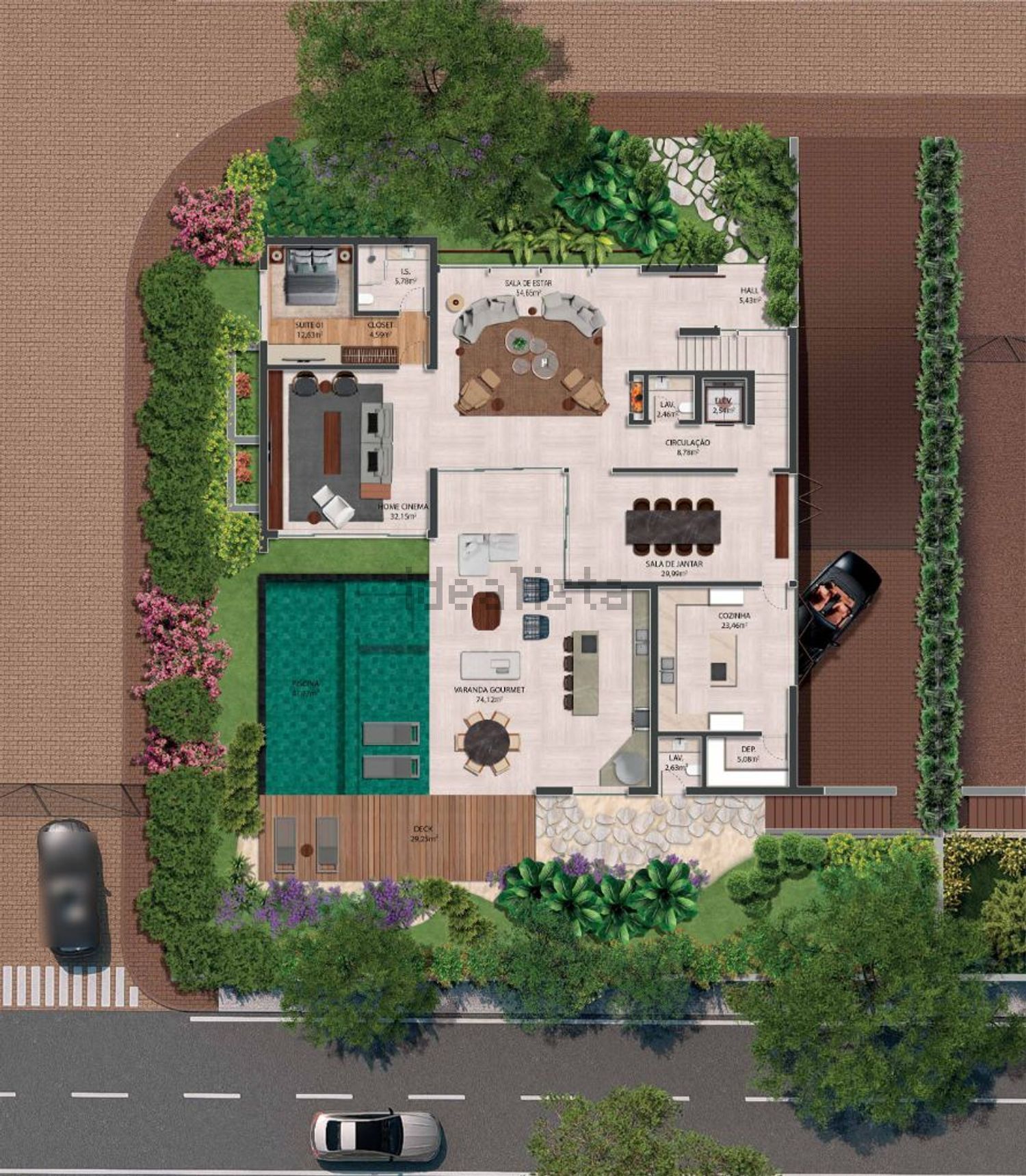 小楼房或独栋别墅出售在Rua de Santa Vitória s/n - 平面图