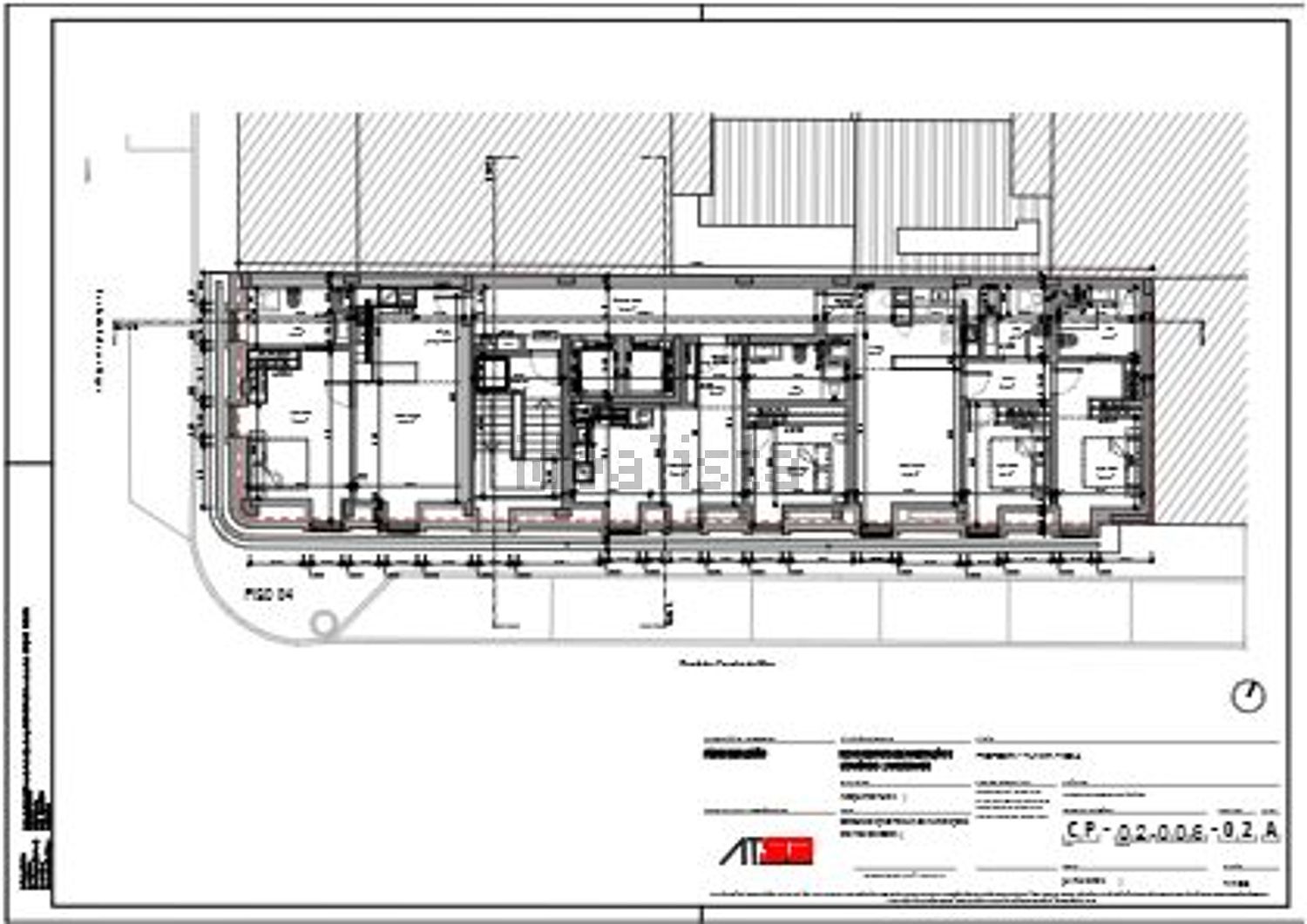 出租公寓 t2在Rua Artur Ferreira da Silva - 平面图