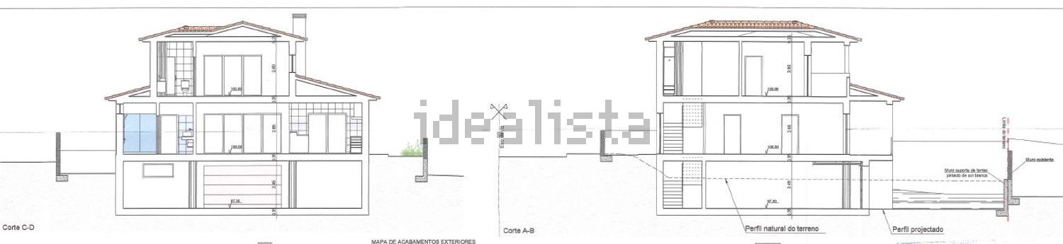 小楼房或独栋别墅出售在Travessa do Mar - 平面图