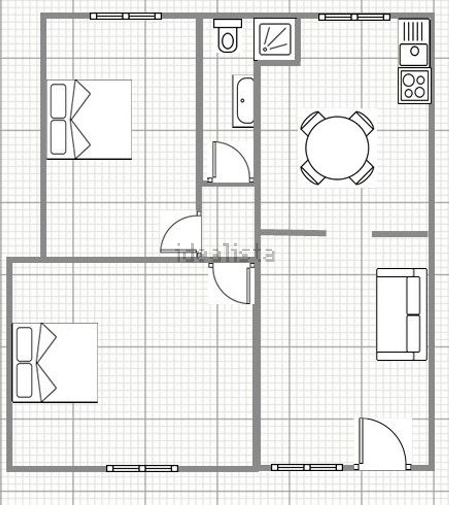 公寓 t2出售在Rua Diogo Cão, 122 - 平面图