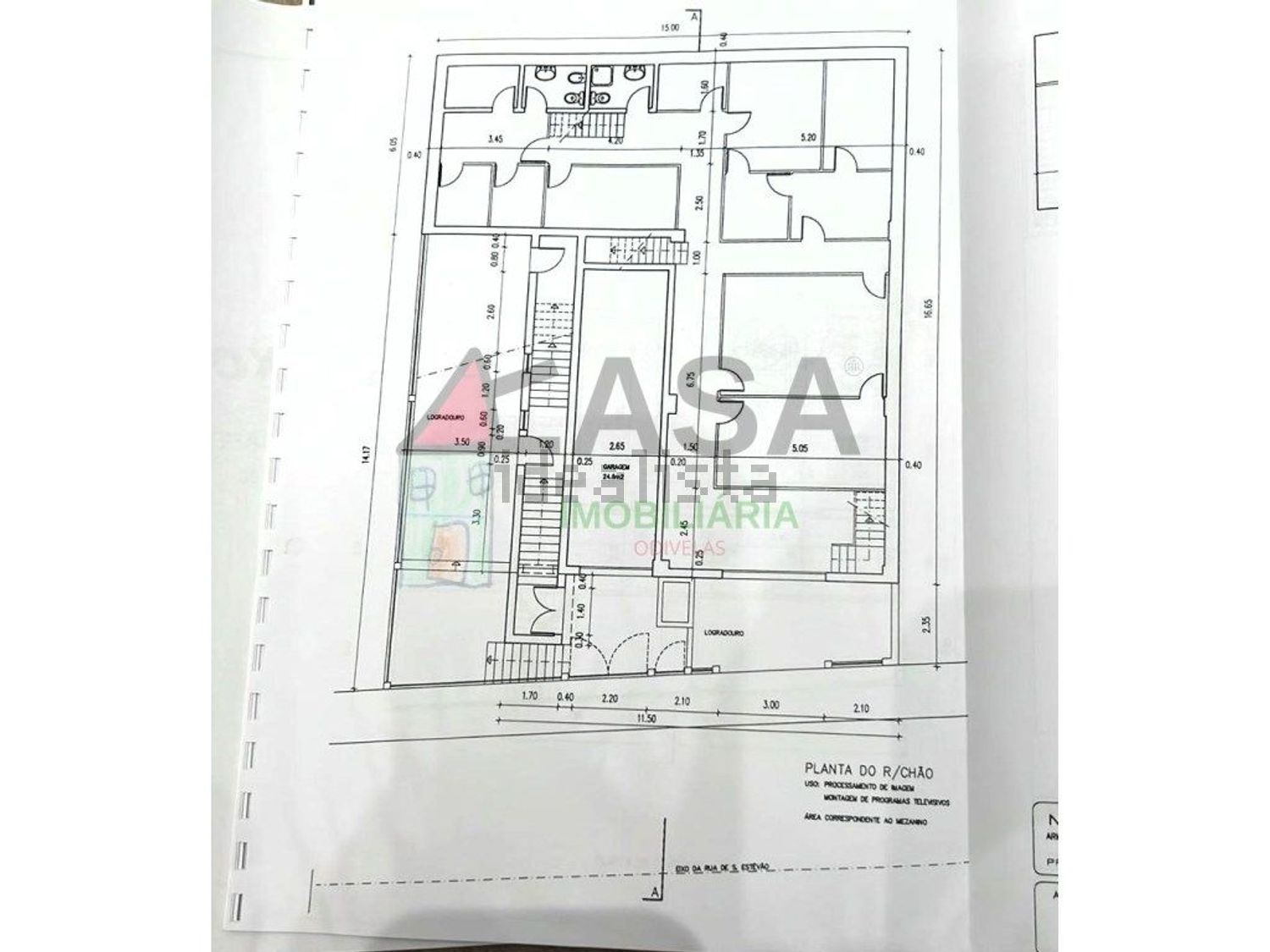小楼房或独栋别墅出售在Rua Santo Estevão, 194 - 平面图