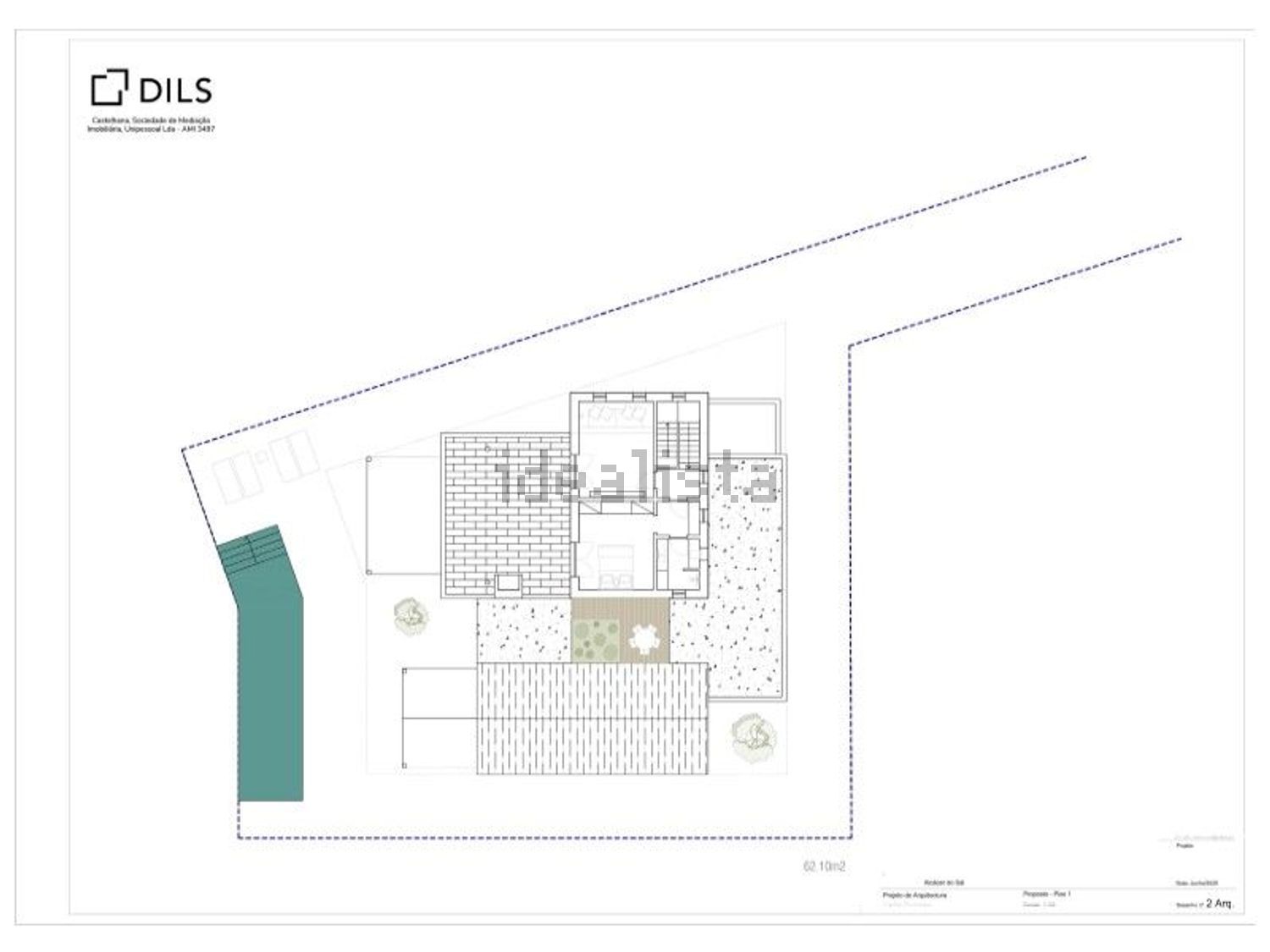小楼房或独栋别墅出售在Rua do Pinhal - 平面图