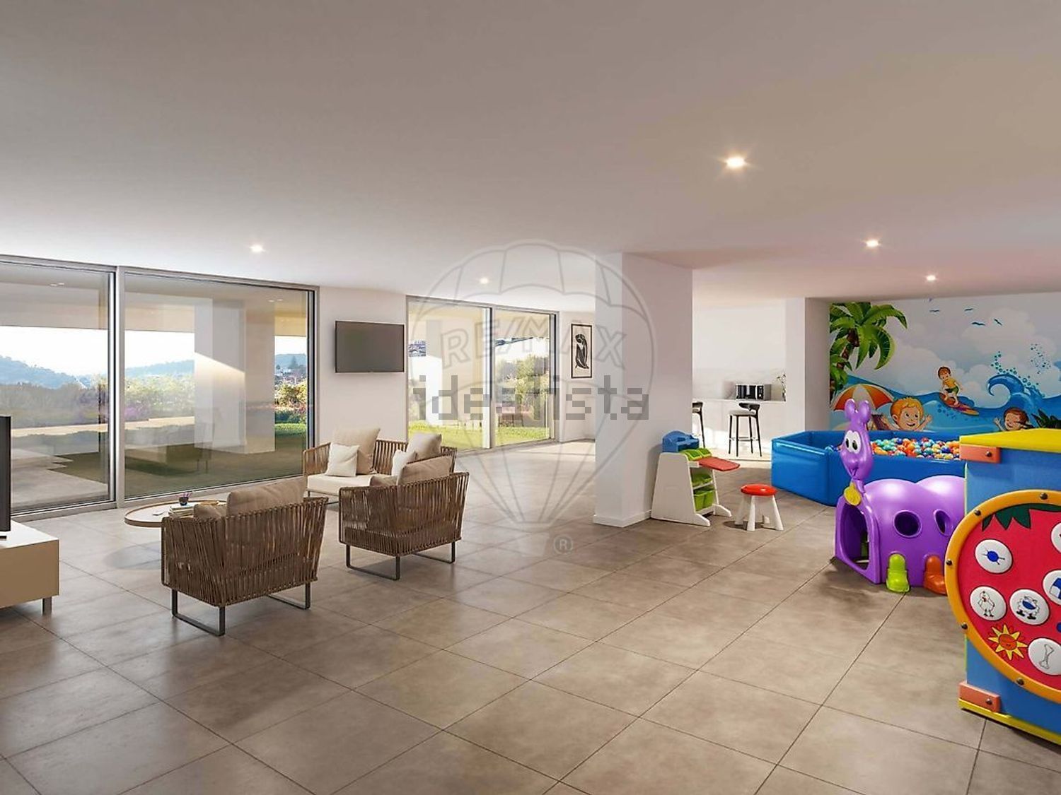 出租公寓 t2在Estrada Desvio - 客厅