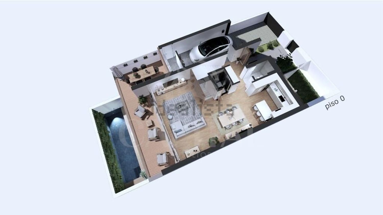 小楼房或独栋别墅出售在Rua da Calheta - 平面图