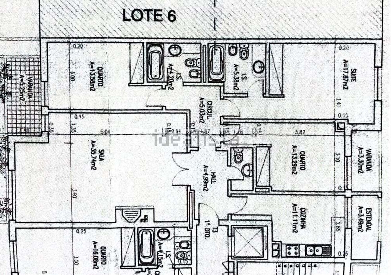 公寓 t3出售在Rana - 平面图