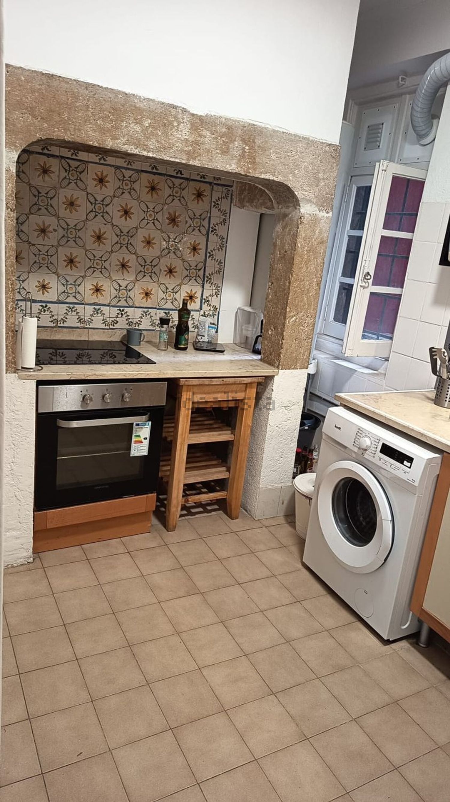 出租房间在Rua da Assunção, 8 - 厨房