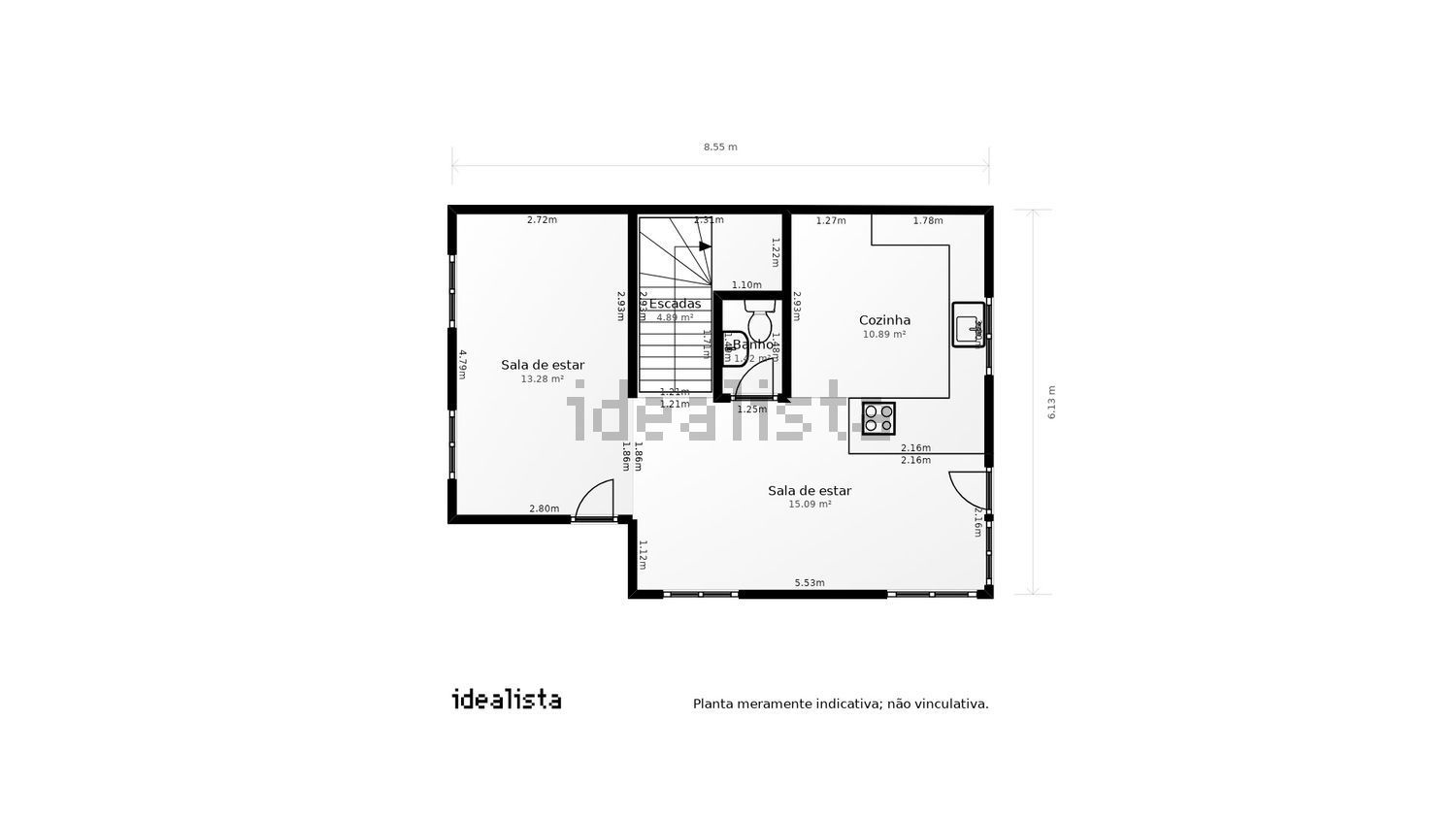 小楼房或独栋别墅出售在Rua João Francisco - 平面图
