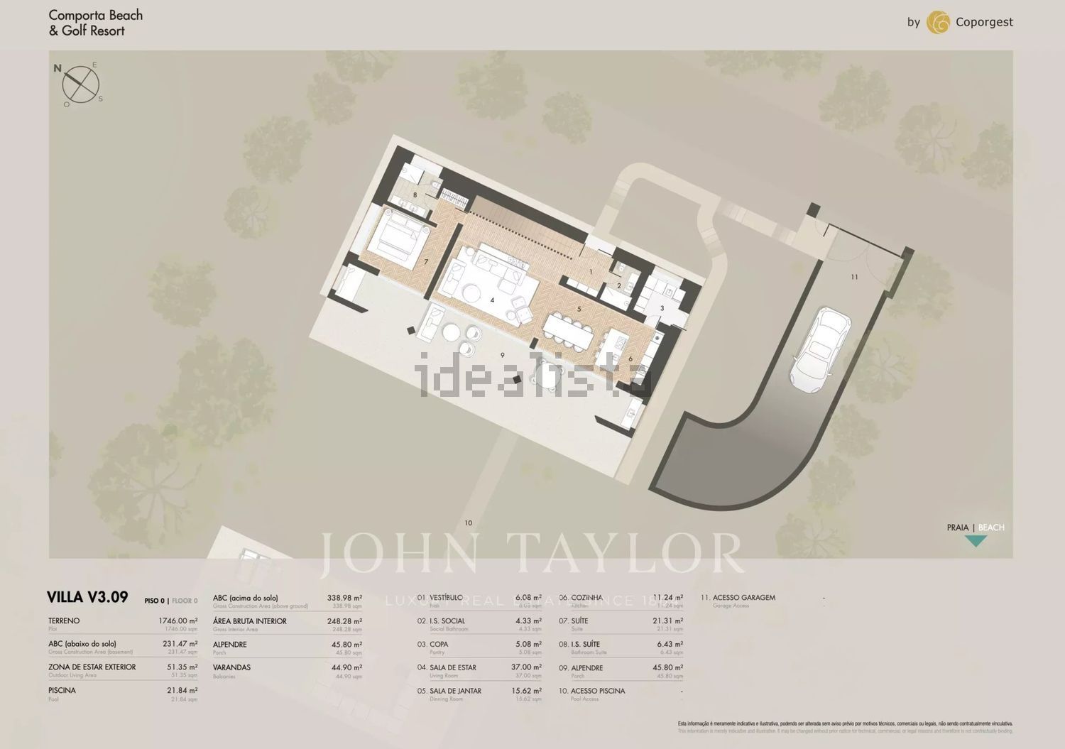 小楼房或独栋别墅出售Comporta - 平面图