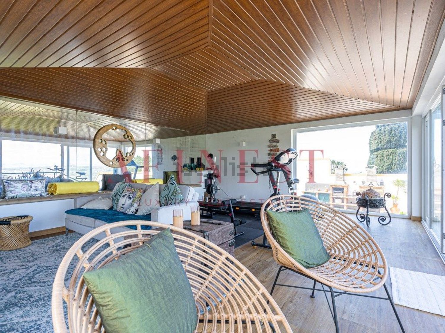 出租小楼房或独栋别墅在Rua Alto do Tanque Novo - 客厅