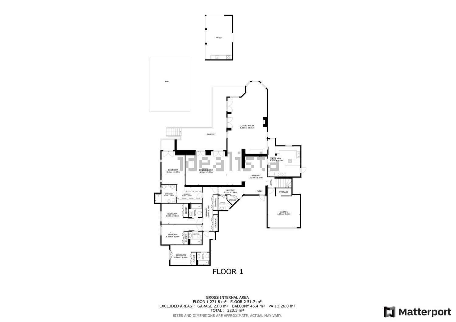 小楼房或独栋别墅出售在Beco do Algarvio - 平面图