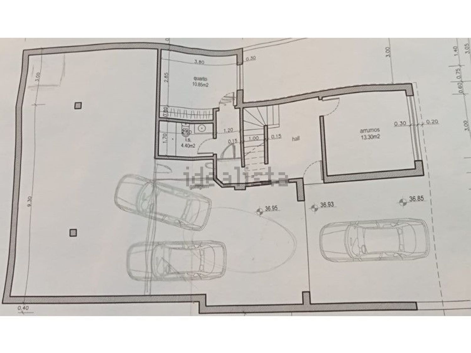 小楼房或独栋别墅出售在Encarnação - 平面图