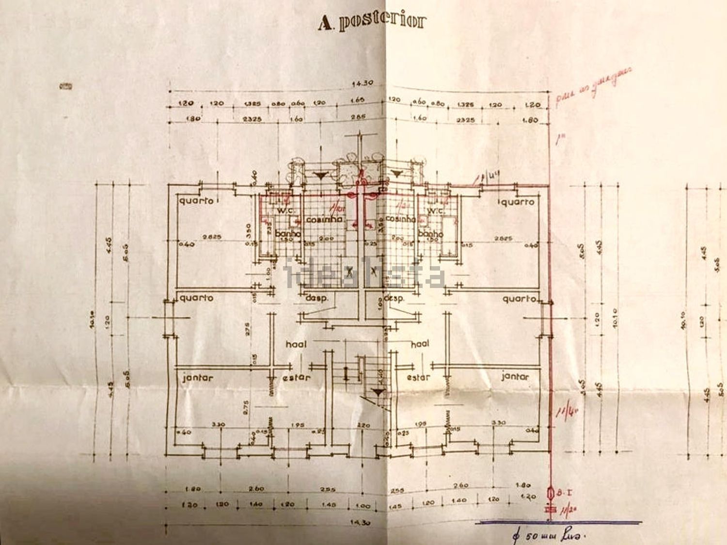 出租公寓 t2da Liberdade, 65 - 平面图