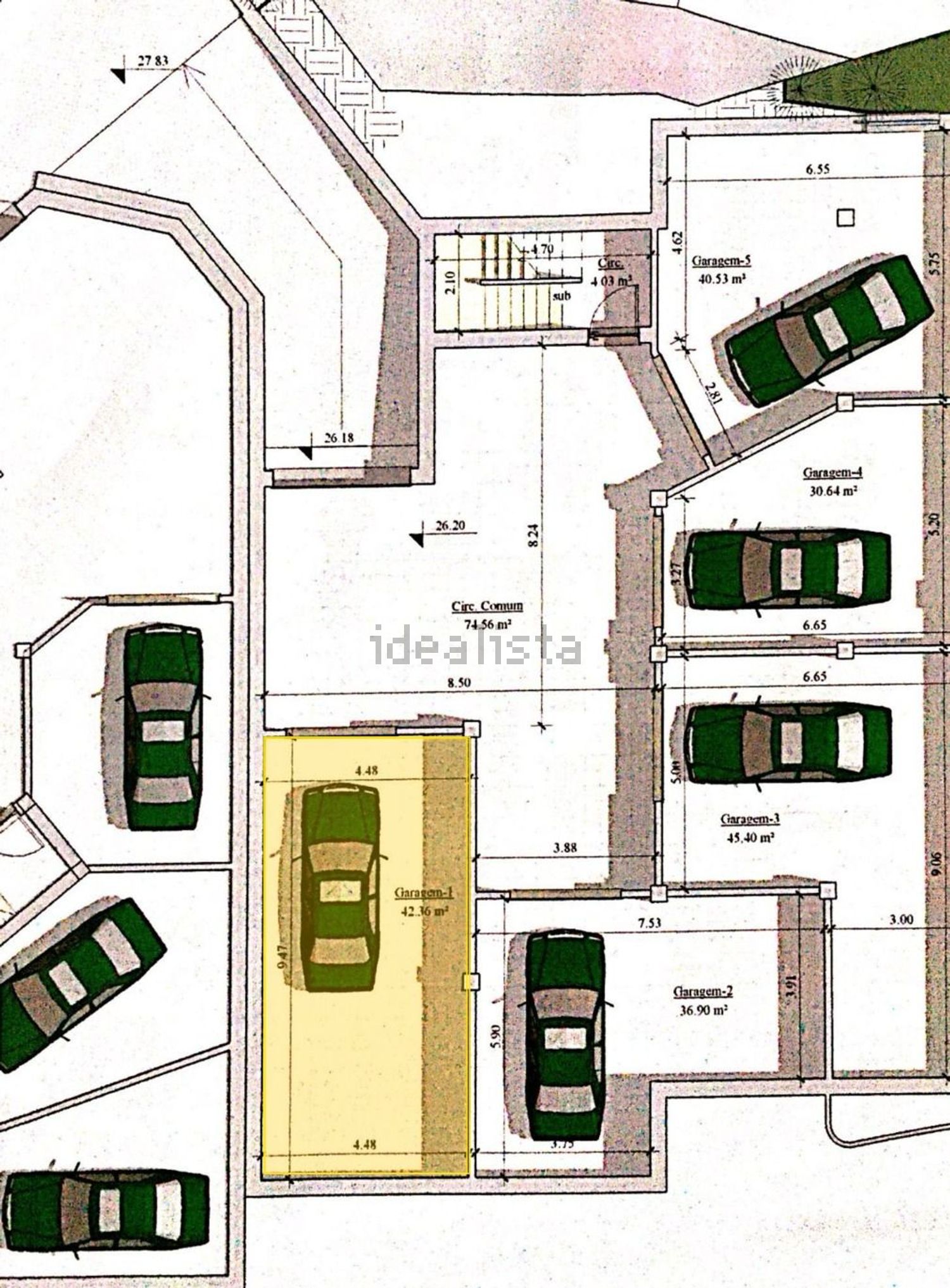 公寓 t2出售在Rua da Biquinha, 2 Blocon - 平面图