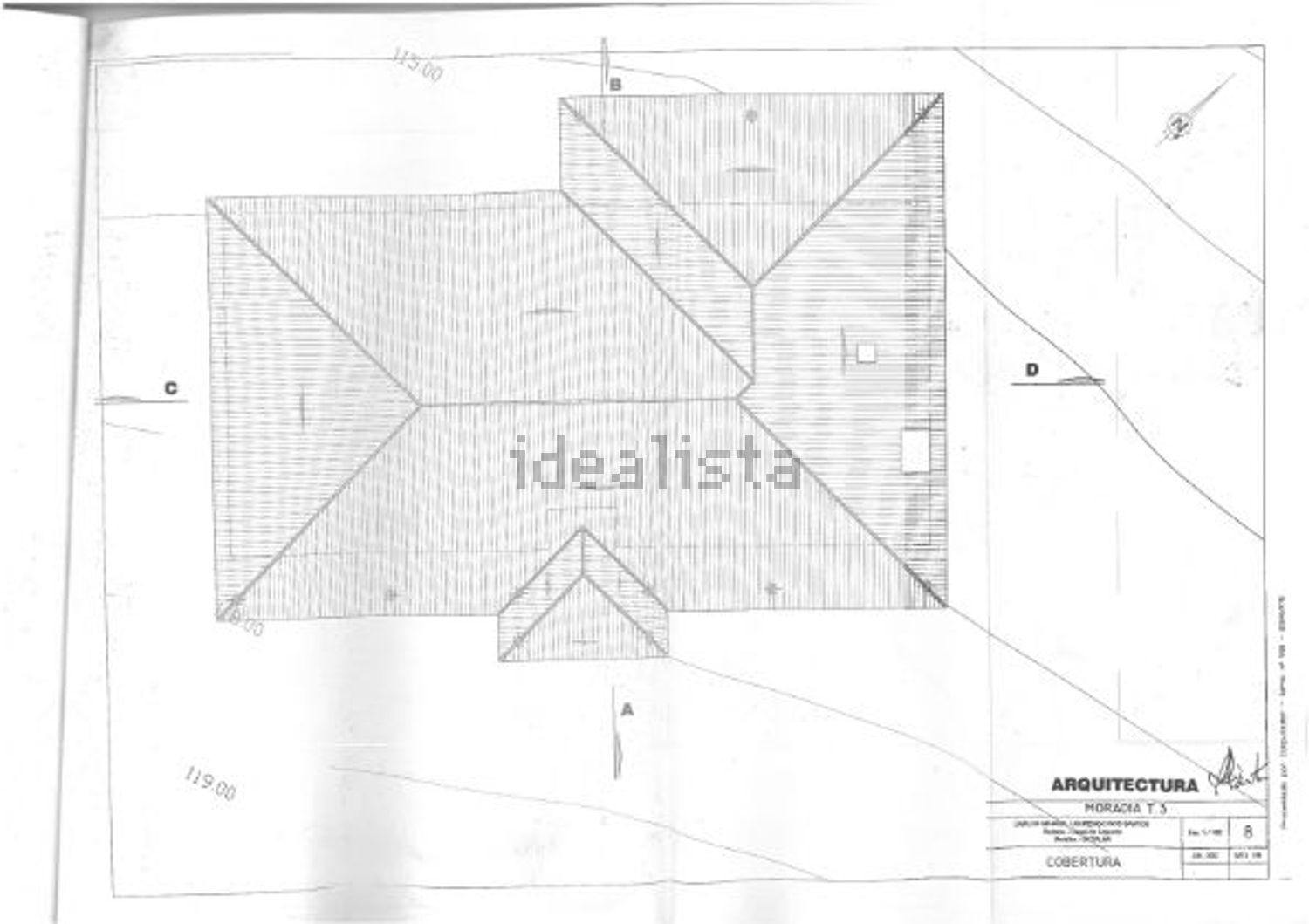 小楼房或独栋别墅出售在Rua do Crespo Norte - 平面图