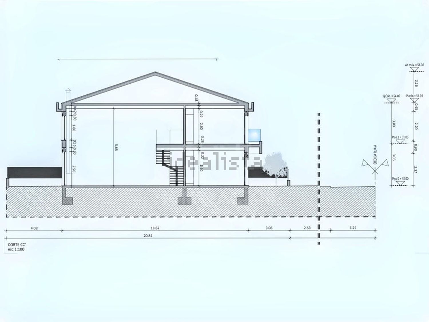 小楼房或独栋别墅出售在Santiago (Sesimbra) - 平面图