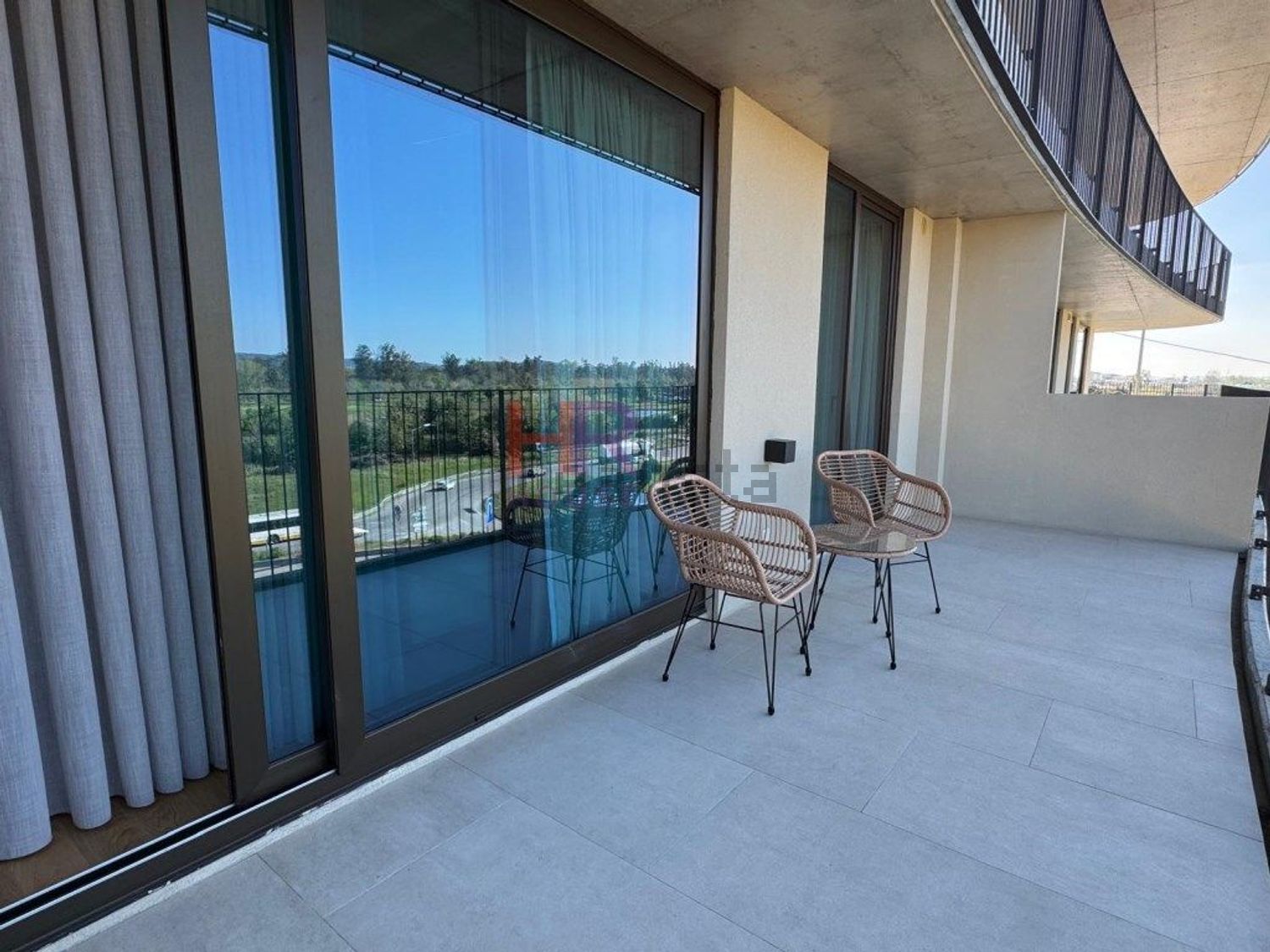 出租公寓 t1在Santa Clara e Castelo Viegas - 阳台