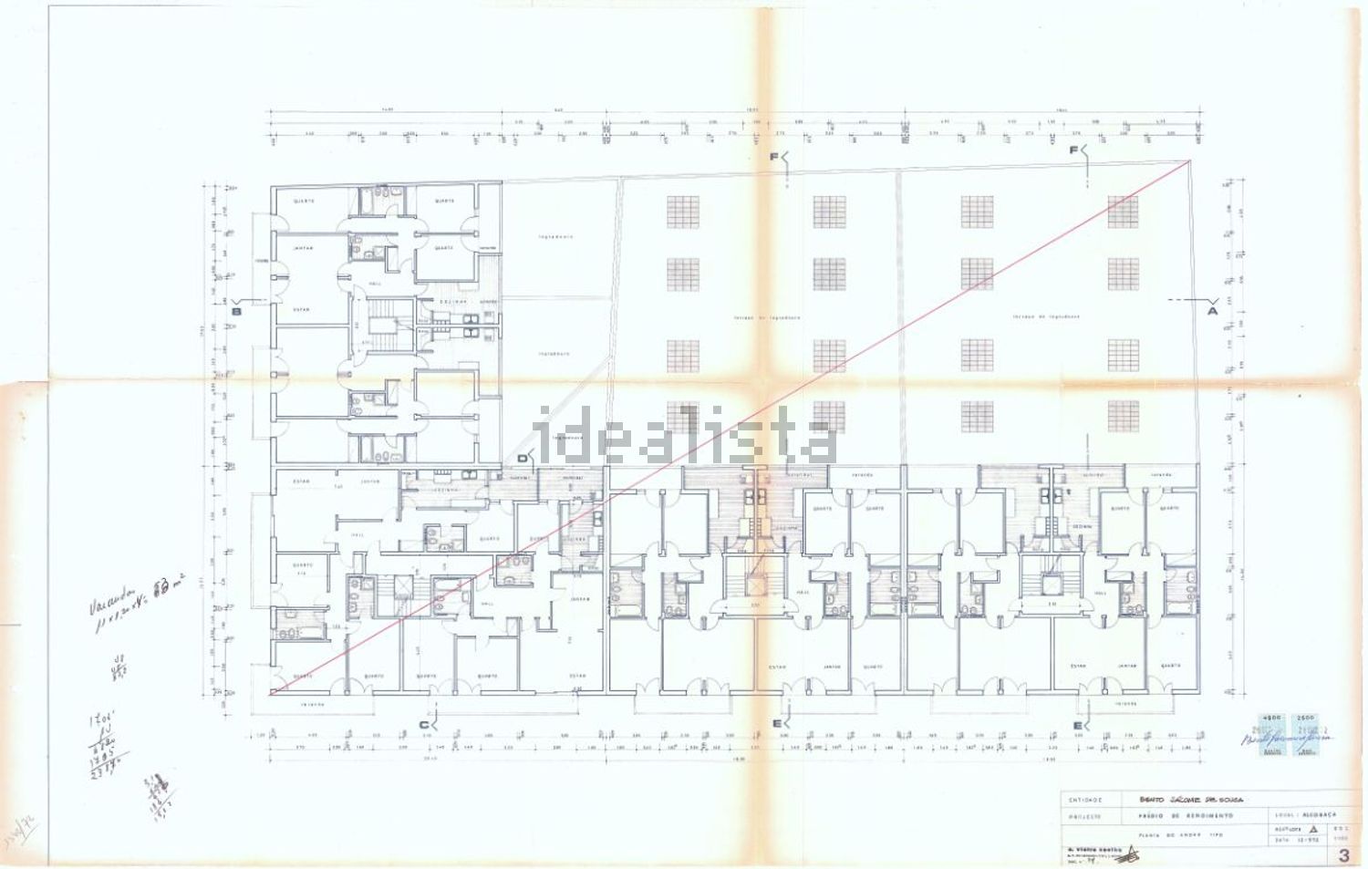 公寓 t3出售在Rua de Olivença, 19 - 平面图