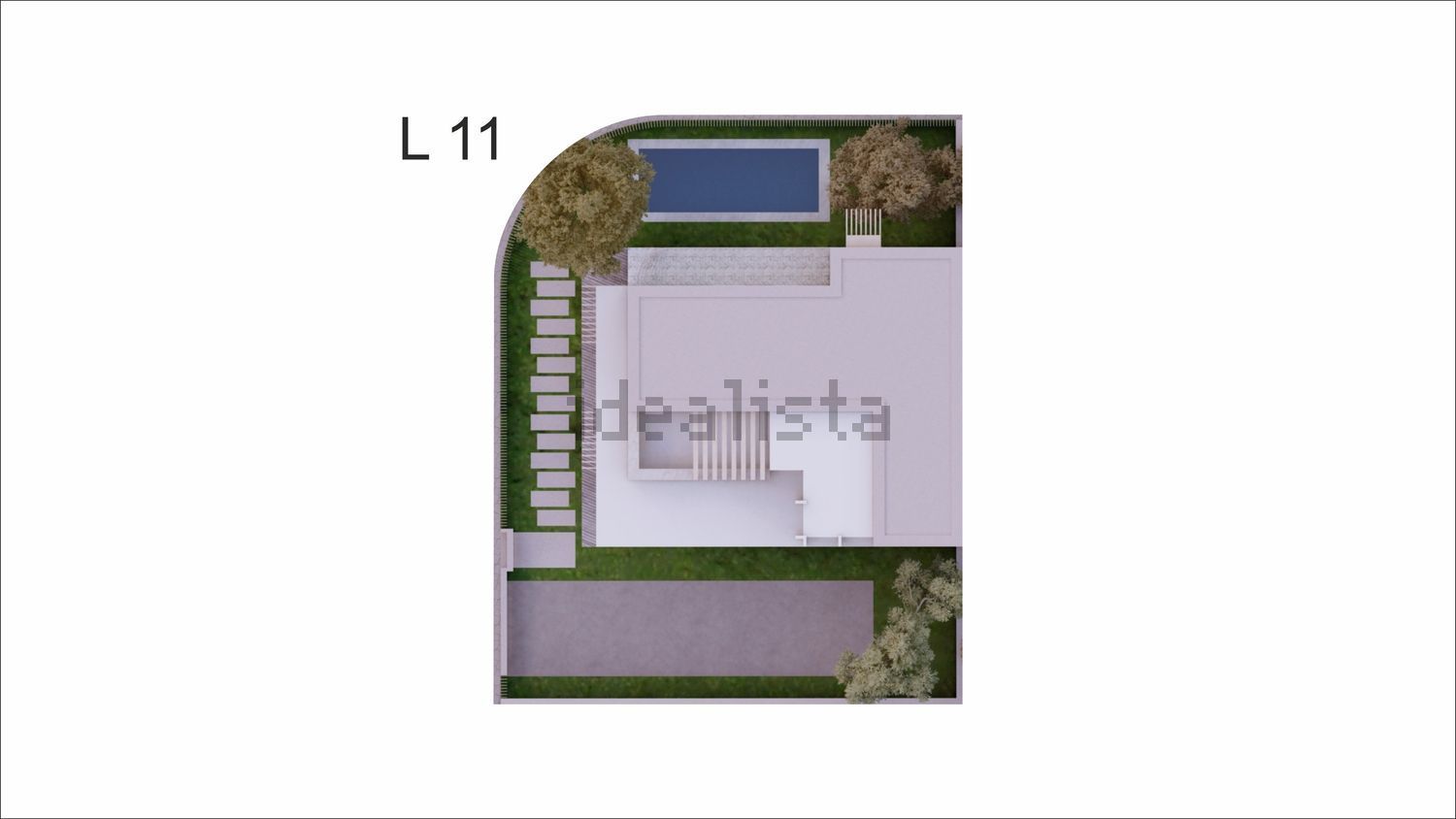 双拼别墅出售在Bairro da Senhora da Luz s/n - 平面图